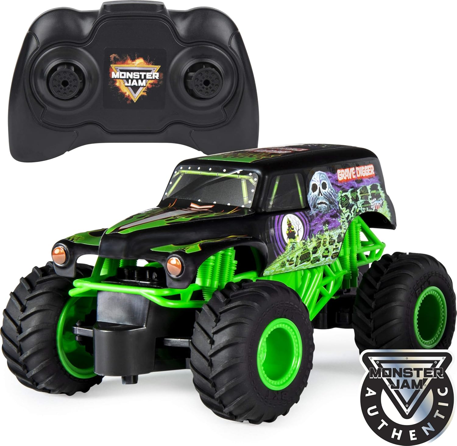 Grave Digger RC Monster Truck - 1:24 Scale, 2.4 GHz, for Ages 4+ 1