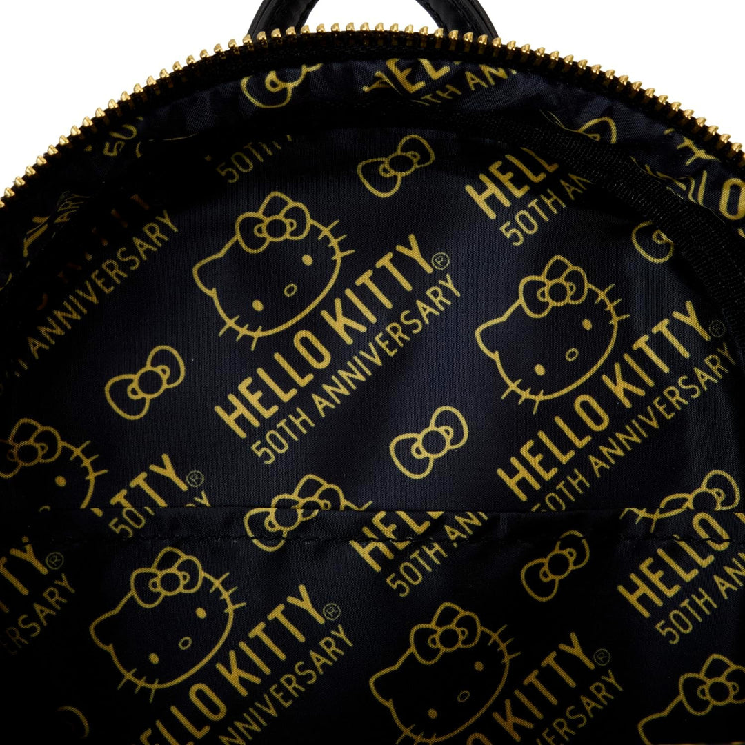 Loungefly Hello Kitty 50th Anniversary Metallic Gold Mini Backpack (SANBK0549)