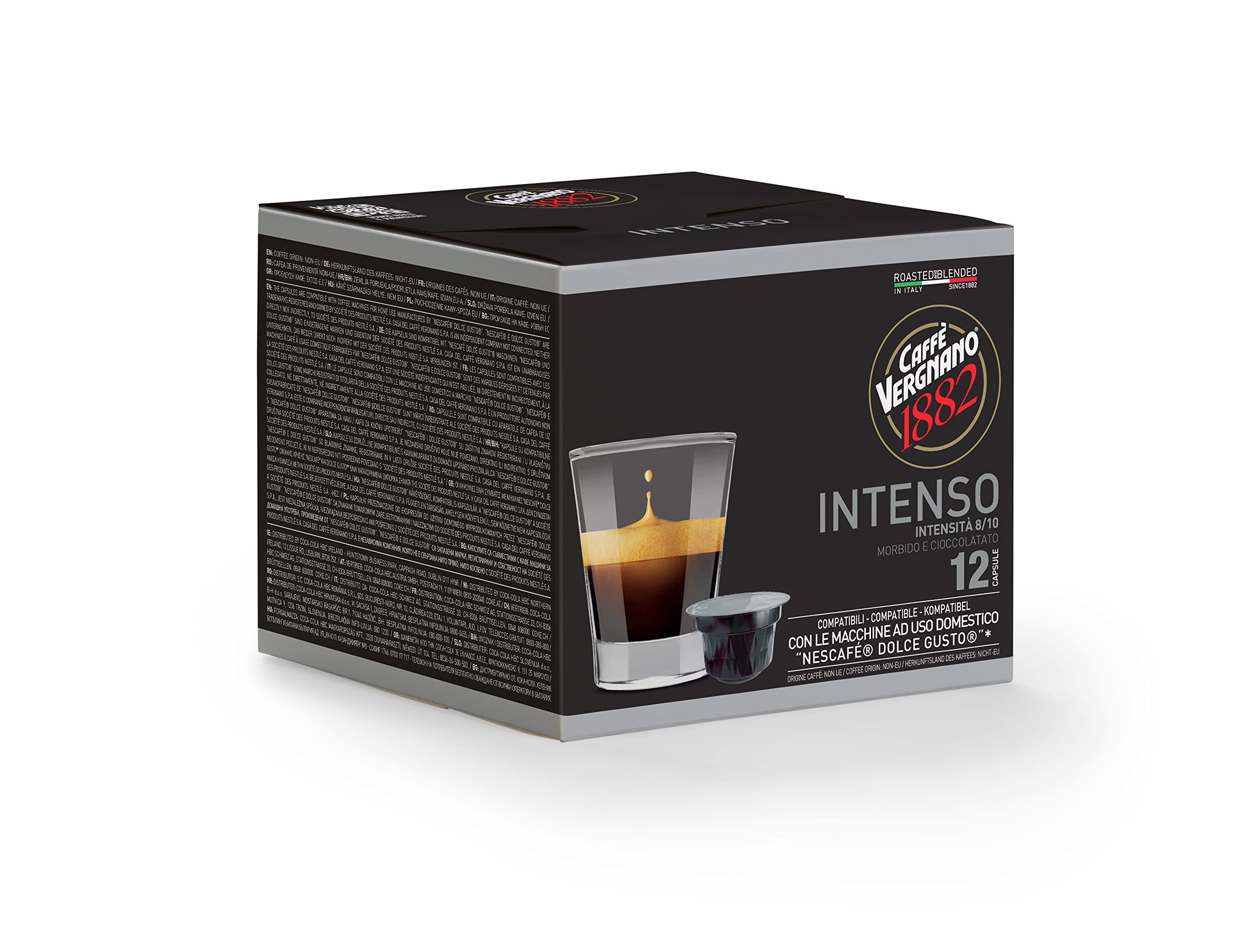 Caffè Vergnano 1882 Coffee Capsules - Compatible with Nescafé Dolce Gusto | Arabica & Robusta Blend | 12 Count 2