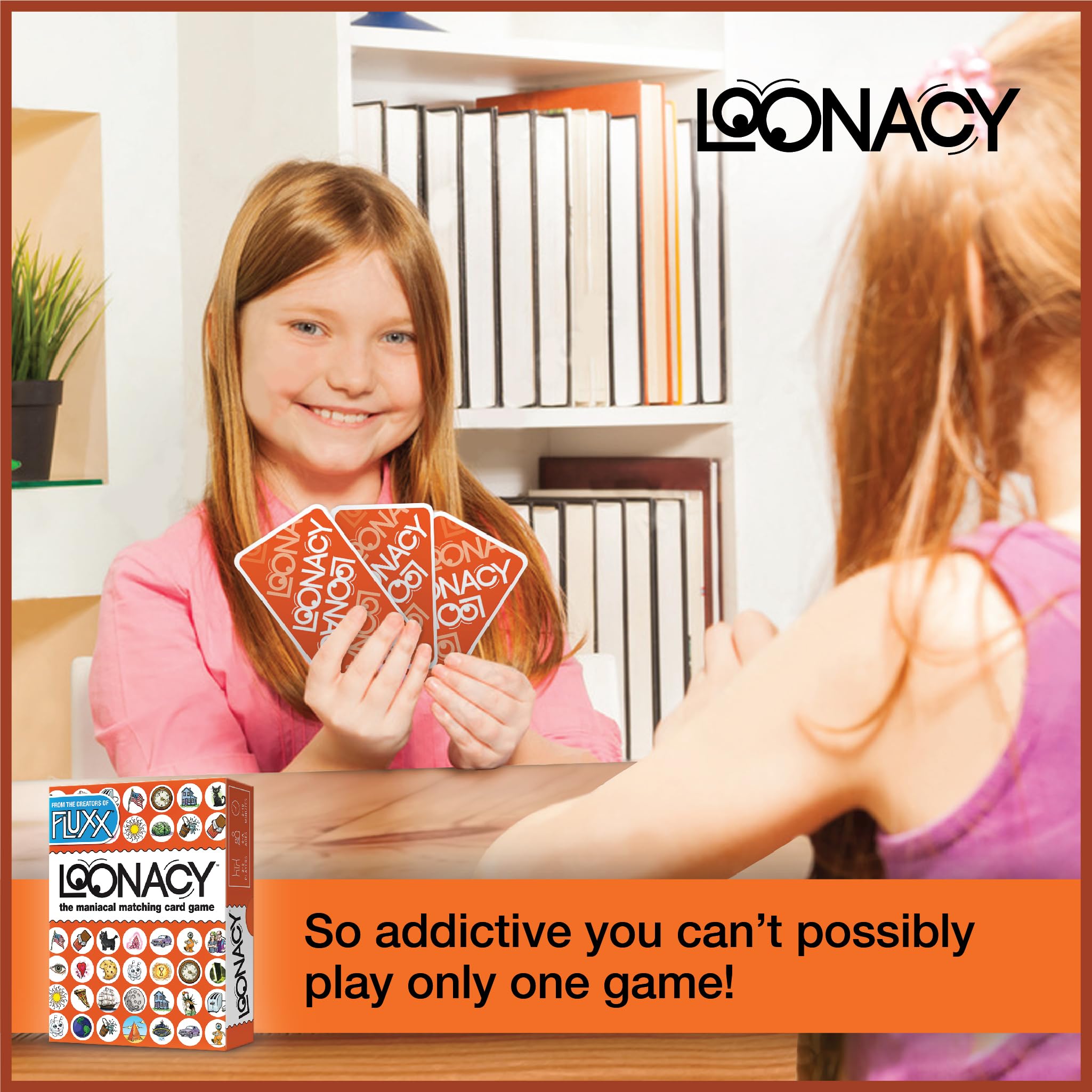 Looney Labs Loonacy Card Game - Maniacal Matching | Multicolor Cardstock | Portable 5