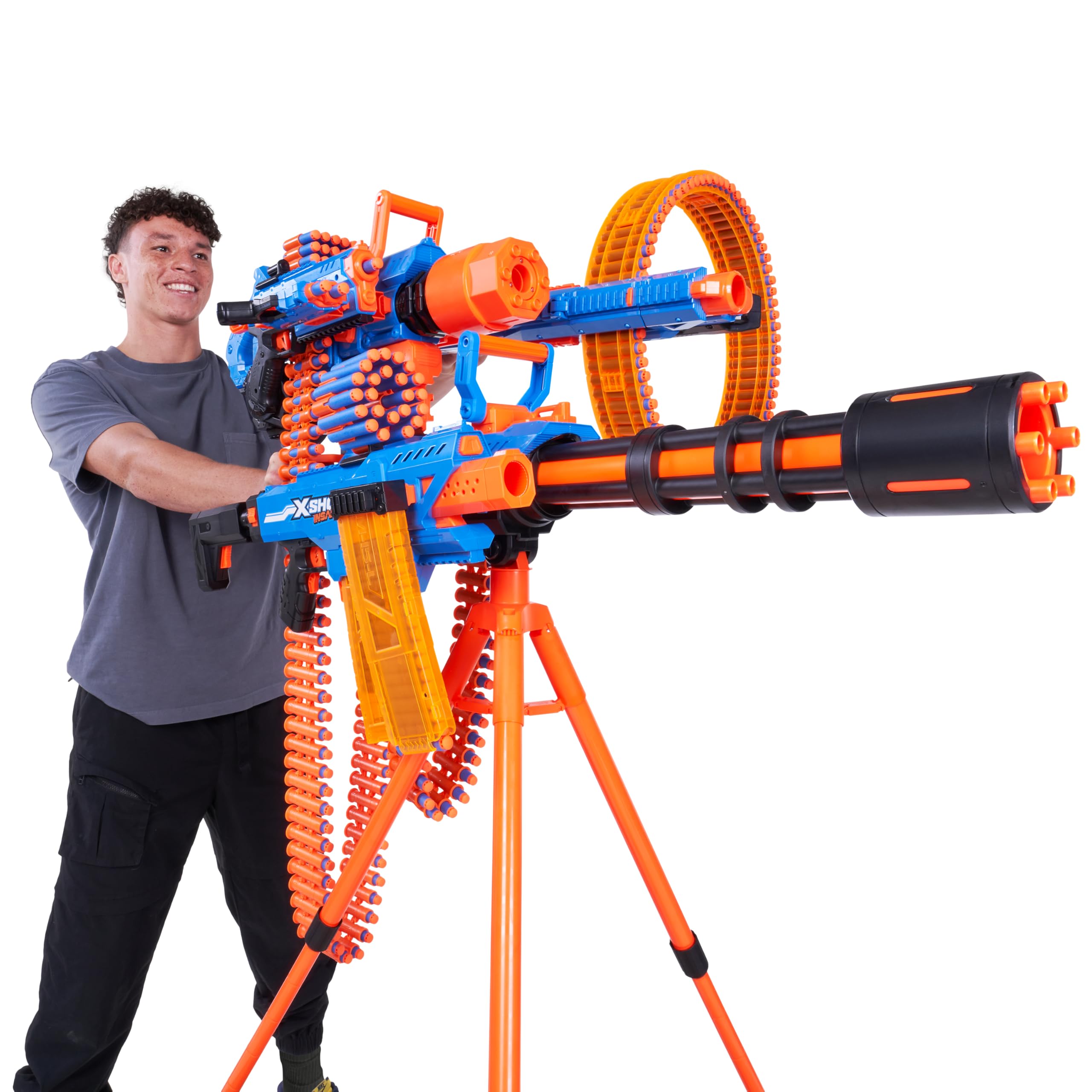 Xshot Insanity Motorized Clip Blaster - Air Pocket Technology with 72 Darts 12