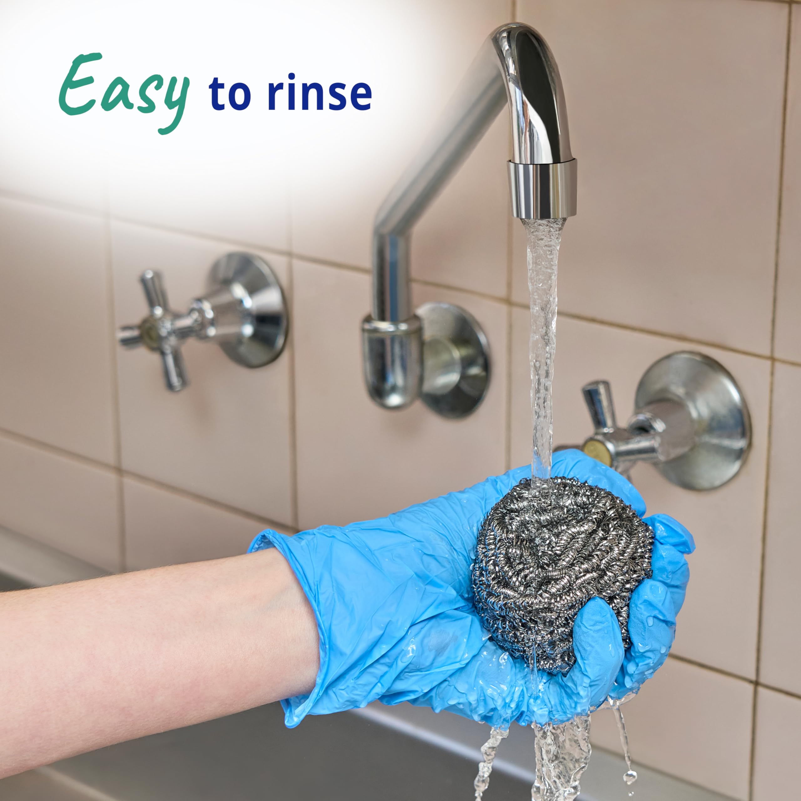 Spontex Specialist Stainless Steel Scourers - Heavy Duty Scrubbing for Grills & Trays | 6 Pack 3