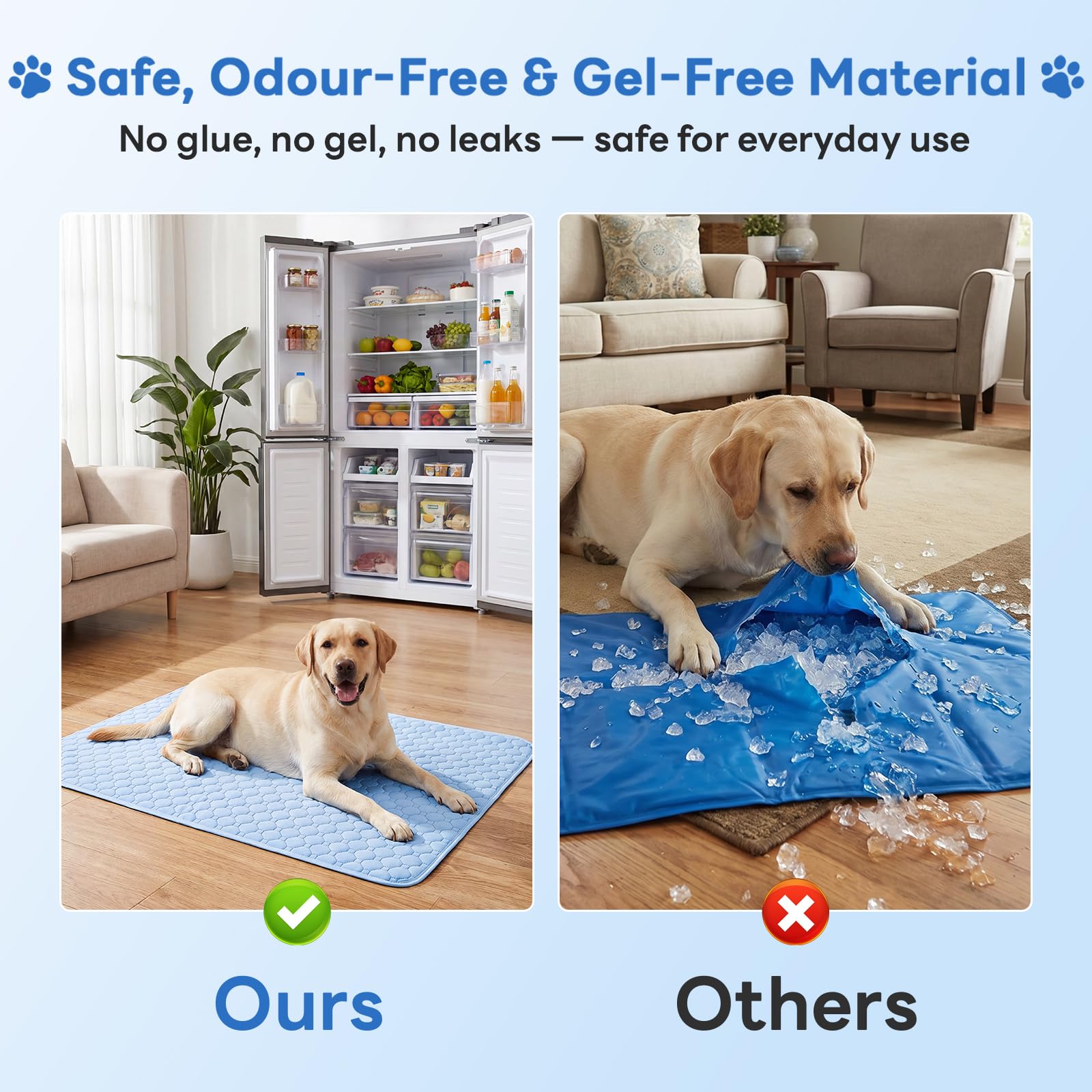 Gimars Cooling Mat - Washable, Breathable, Non-Slip | 60 x 50 cm 5