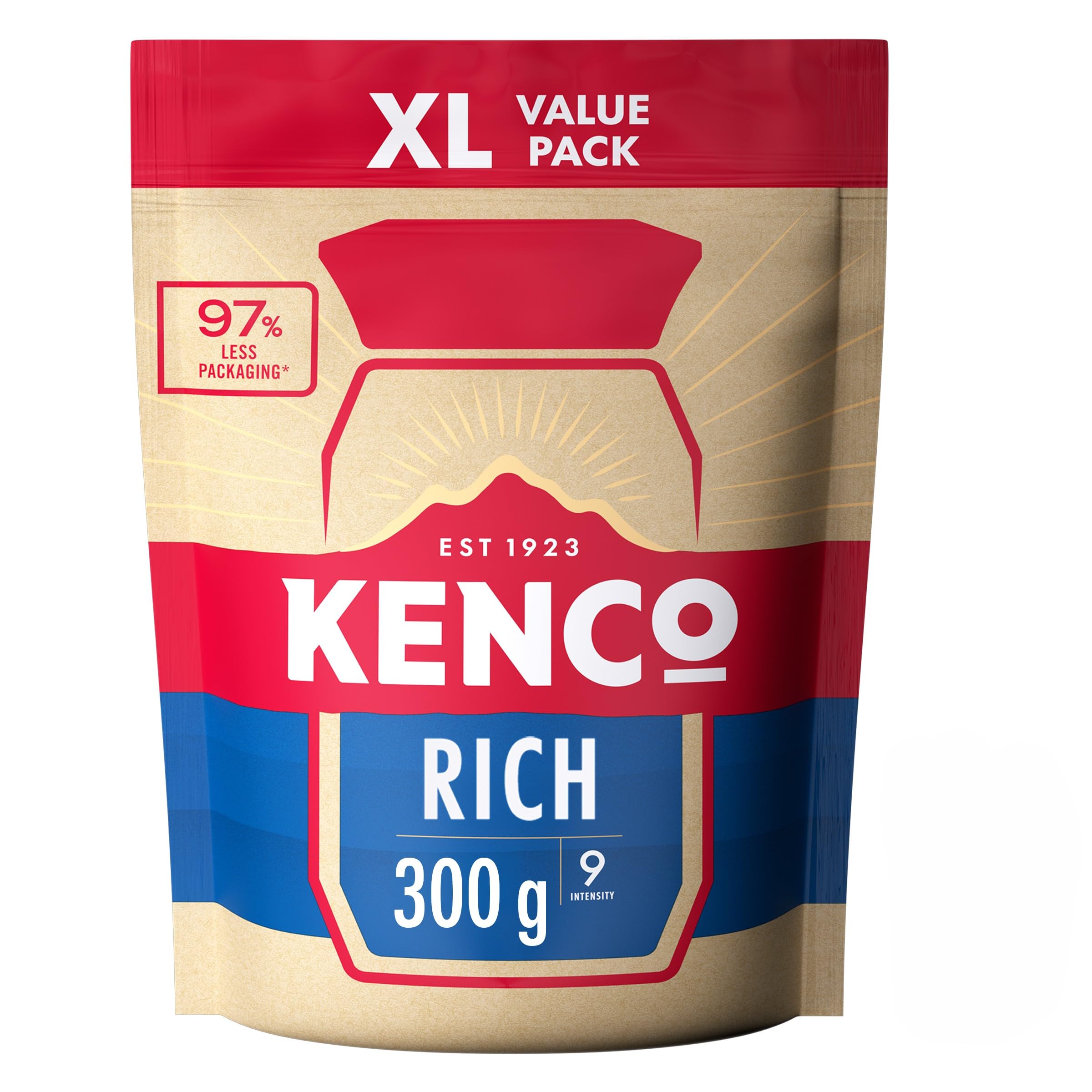Kenco Rich Instant Coffee Refill - Full-Bodied Flavour | Intensity 9 | 300g 1