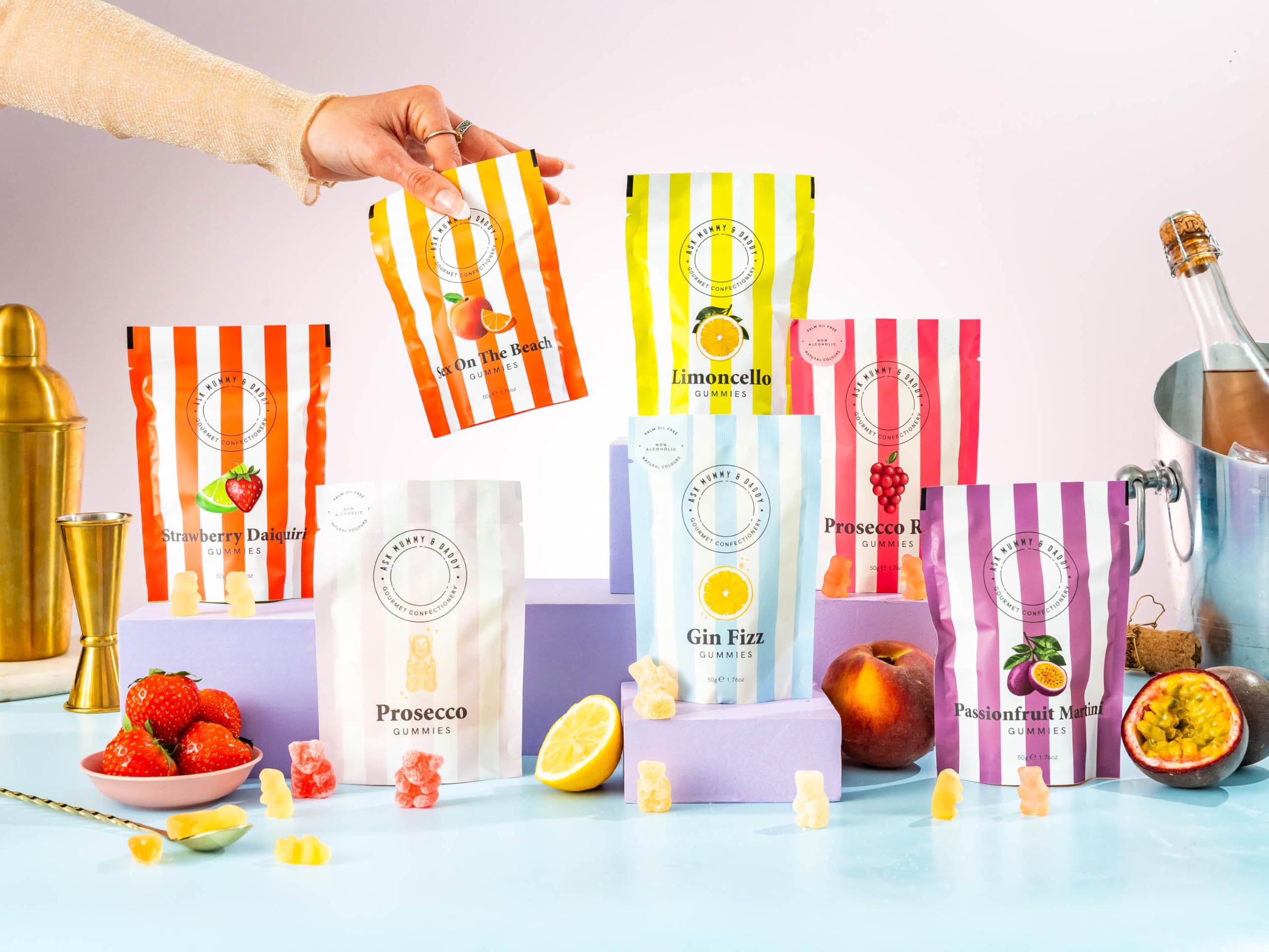 Ask Mummy & Daddy Gin Fizz Pouch - 50g | Dairy Free | Gluten Free 6