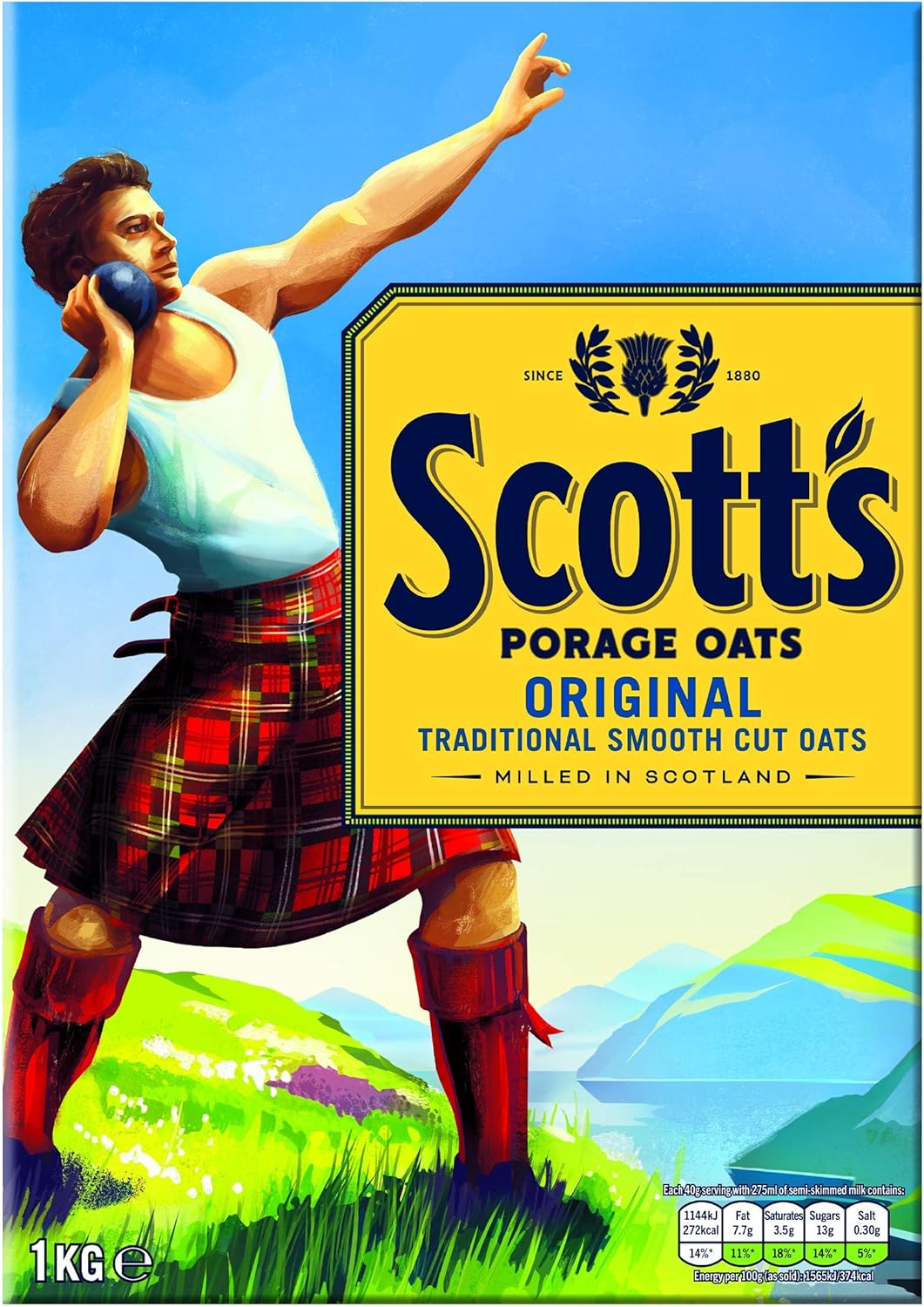 Scott's Porage Original Porridge Oats, 1 kg 6