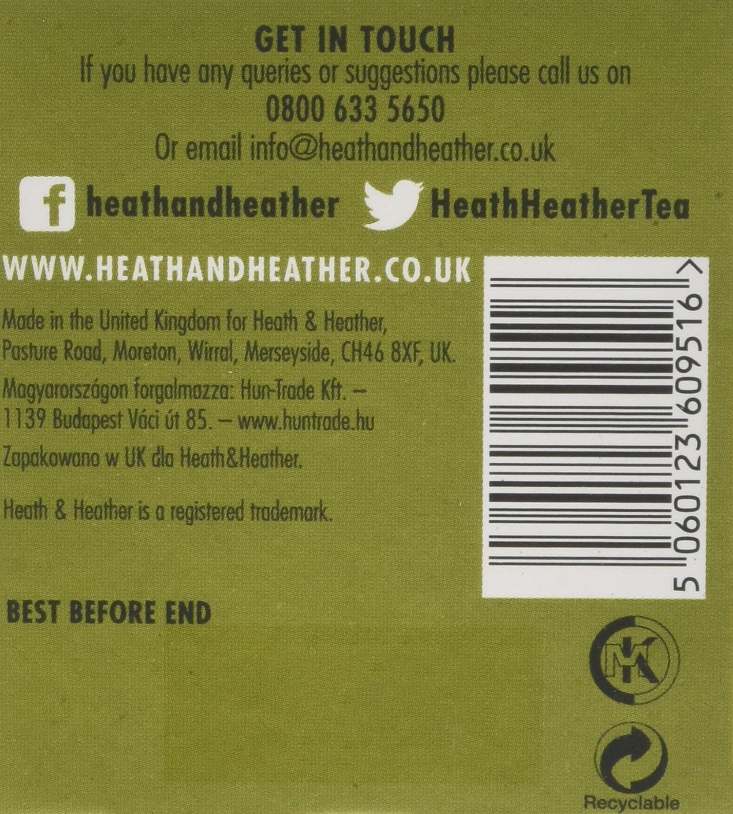 Heath & Heather Organic Nettle Teabags (Pack of 6, 120 Total) - Soil Association Certified Herbal Tea 8