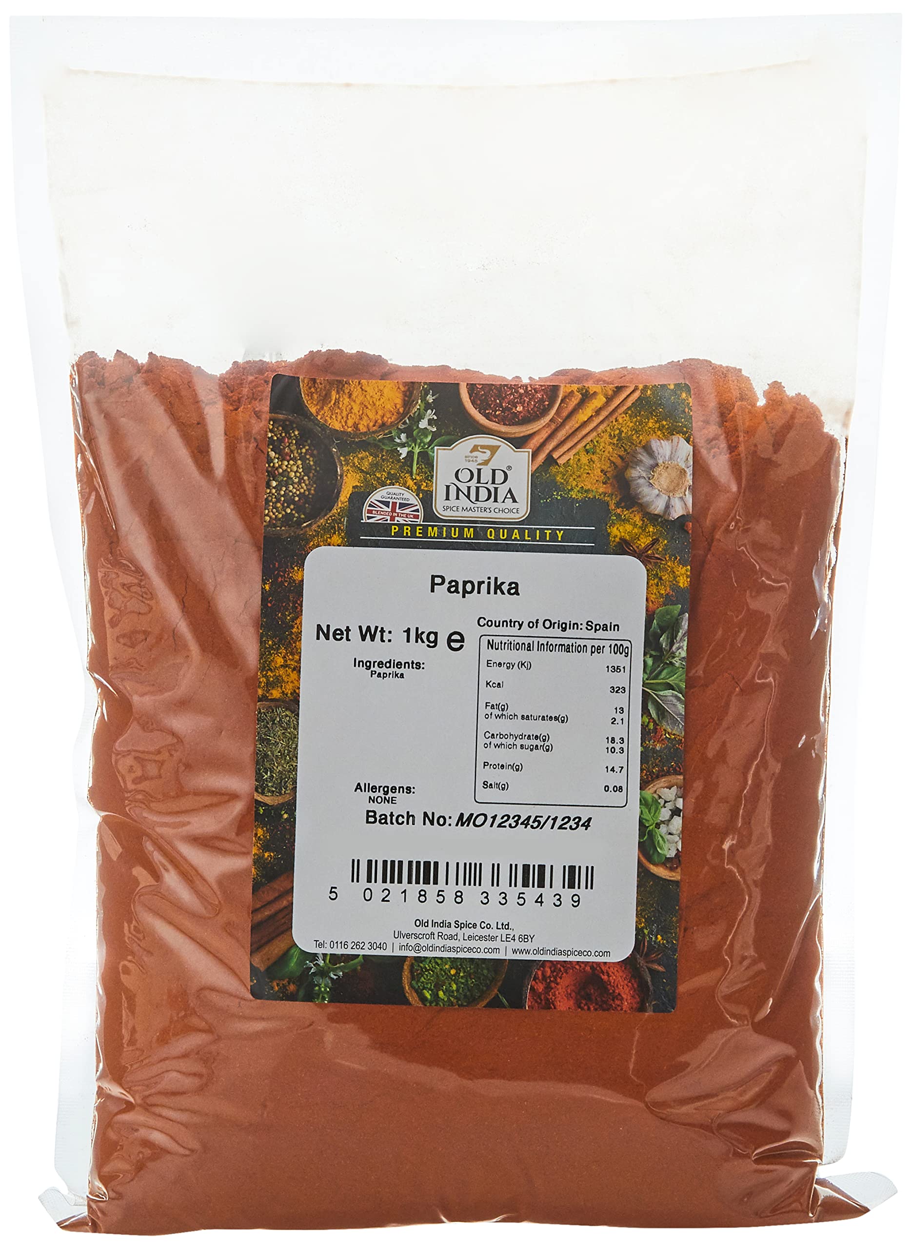 Old India Paprika Whole Spice | 1 kg Bag | Natural & GMO Free