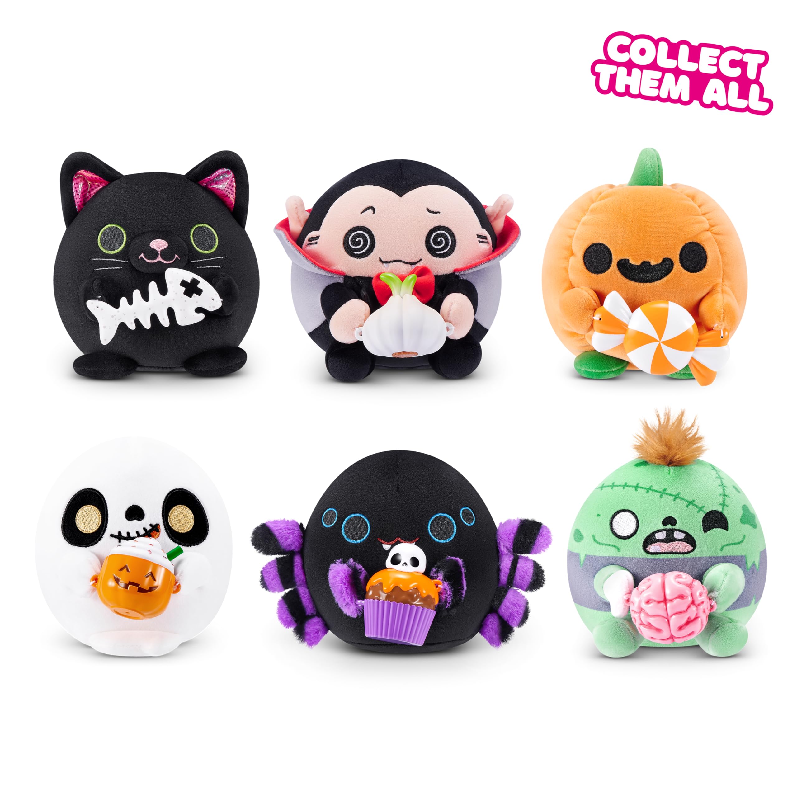 Snackles 5-inch Halloween Series 1 Plush by ZURU - Soft Cuddly Doll with Favorite Treat 7
