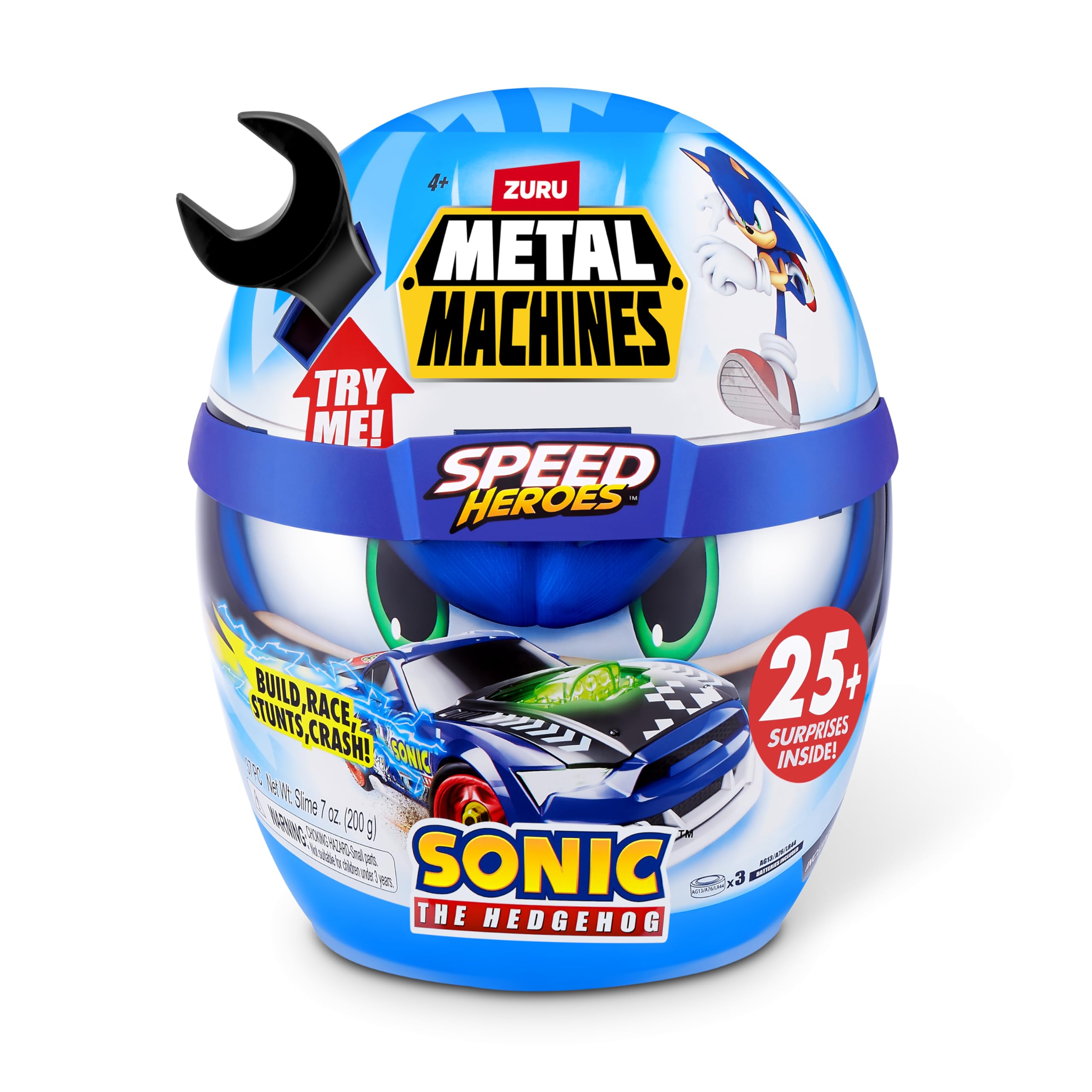 Metal Machines Speed Heroes by ZURU - Build & Race Sonic the Hedgehog Car (Model 67128) 1