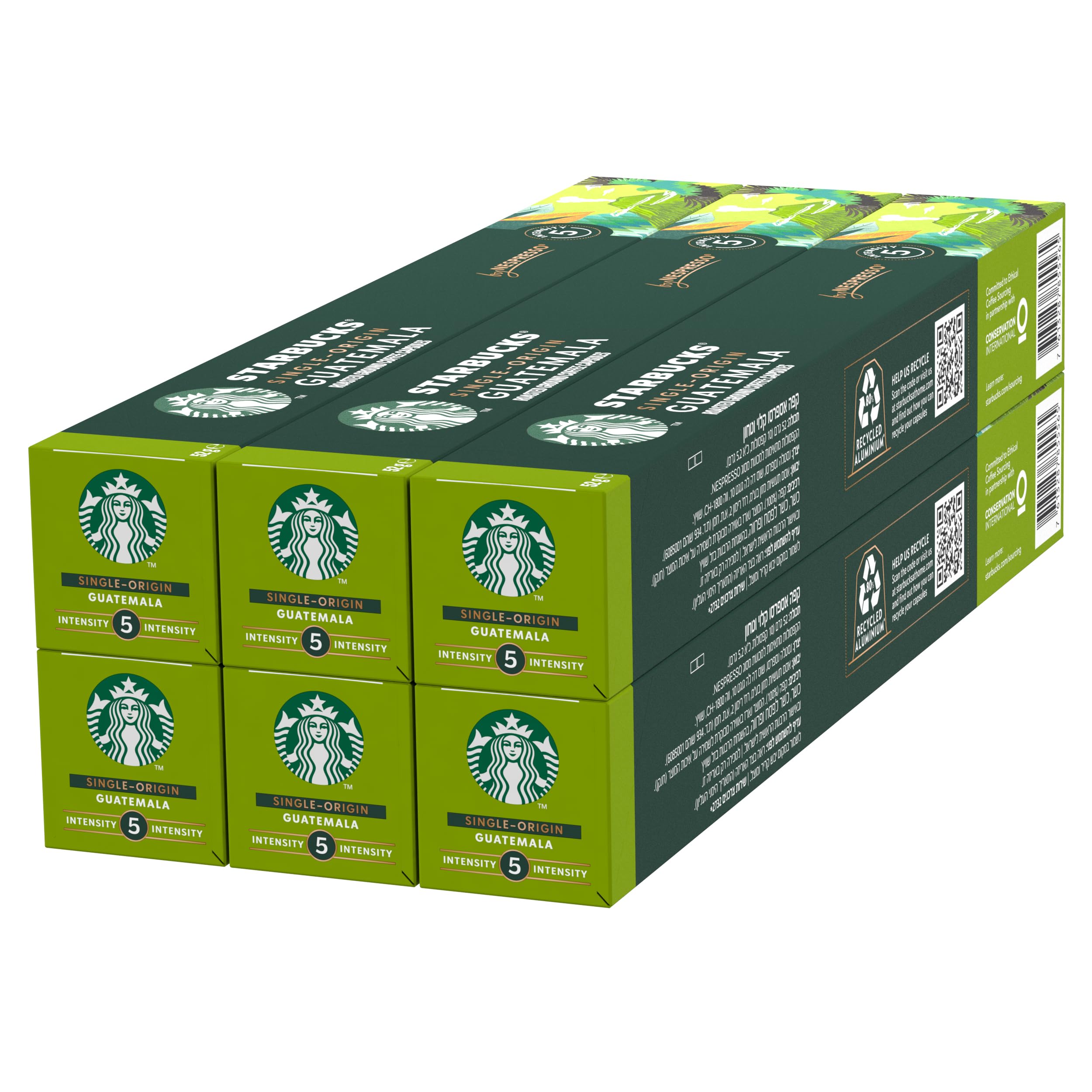 STARBUCKS Single-Origin Guatemala by Nespresso, Blonde Roast, Coffee Capsules, 48 Count