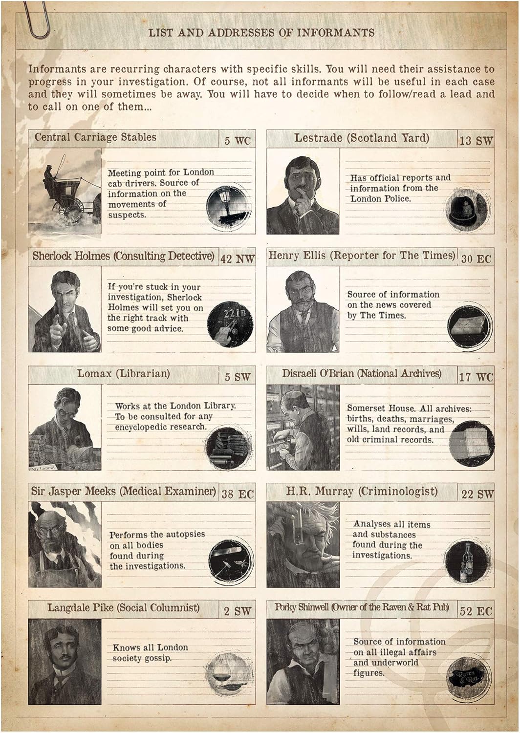Space Cowboys Sherlock Holmes Consulting Detective: The Baker Street Irregulars Board Game (SHEH05)