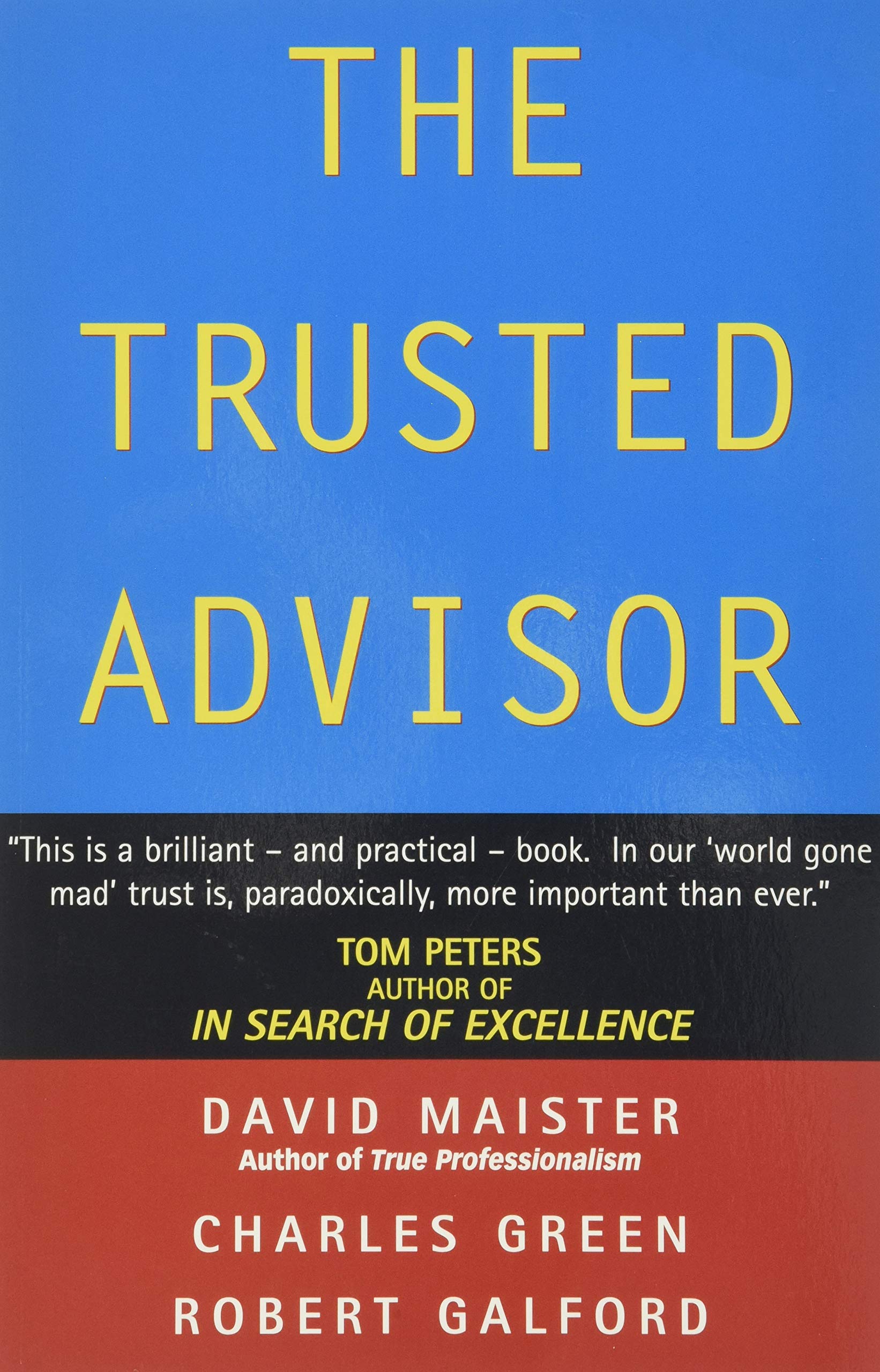Simon & Schuster The Trusted Advisor by Maister, Green, Galford | Paperback Reprint