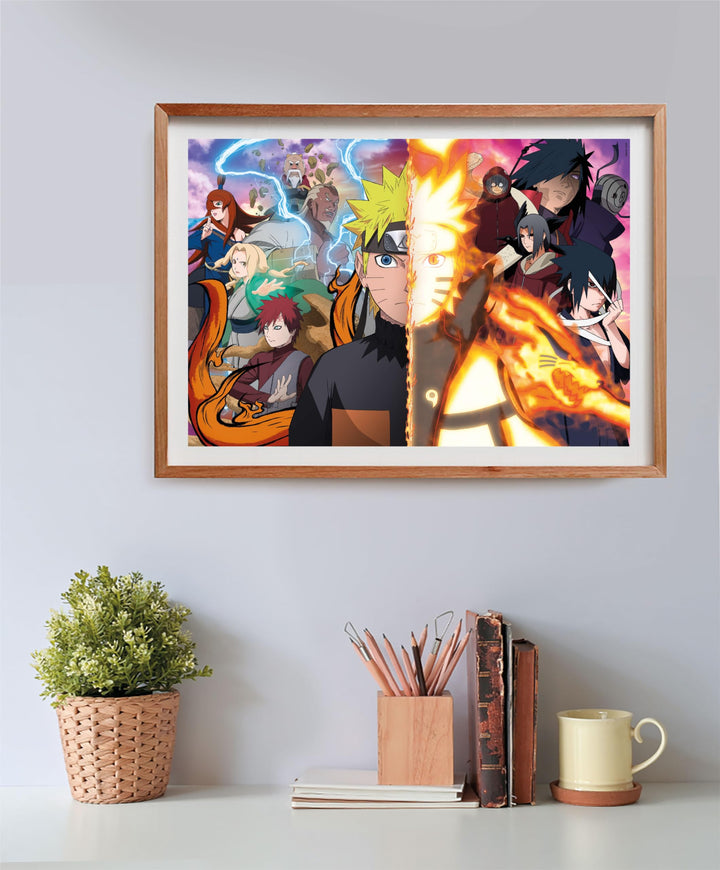 Clementoni Shippuden Shippuden-500, Horizontal, Fun for Adults, Manga, Anime, Made in Italy, Colour 500 Pieces Cube Naruto, 35516