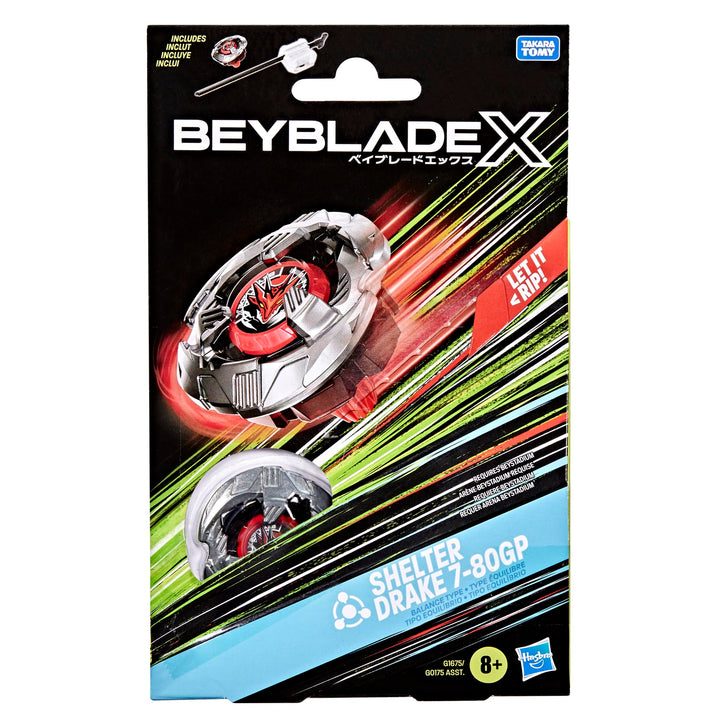 Hasbro Beyblade X Shelter Drake 7-80GP BX Starter Pack Top and Launcher