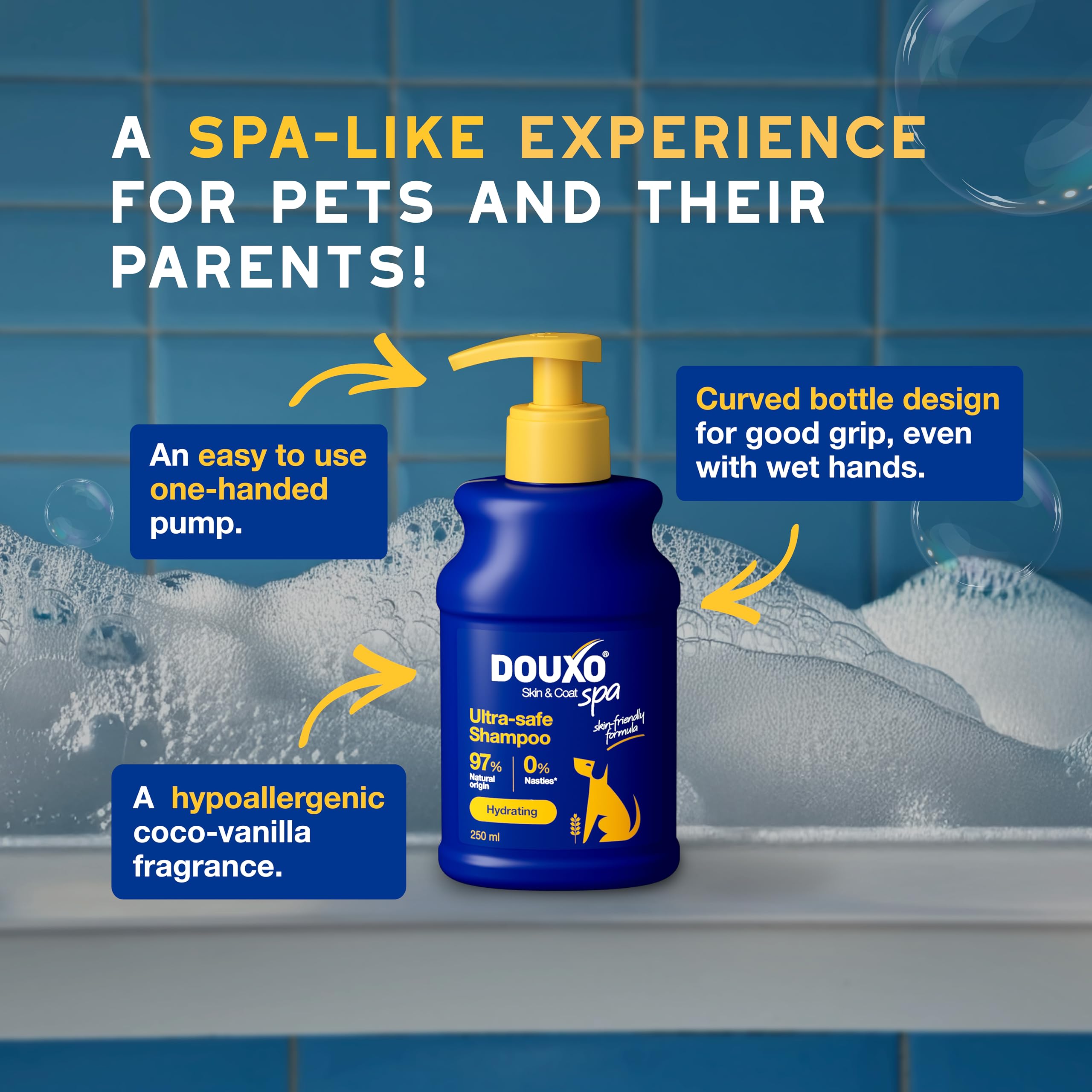 Douxo Skin & Coat SPA Oatmeal Dog Shampoo - Deep Hydration & Cleansing | 250 ml 5
