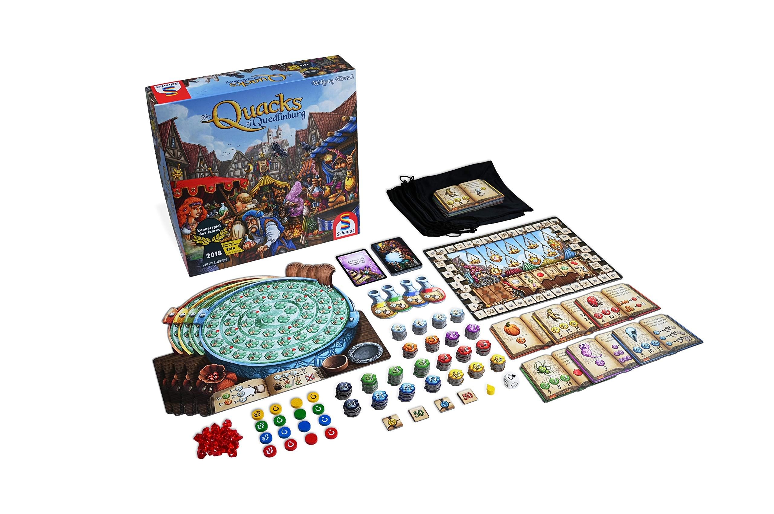 Schmidt The Quacks of Quedlinburg - Strategy Board Game | Ages 10+ | 2-4 Players | 45 Minutes
