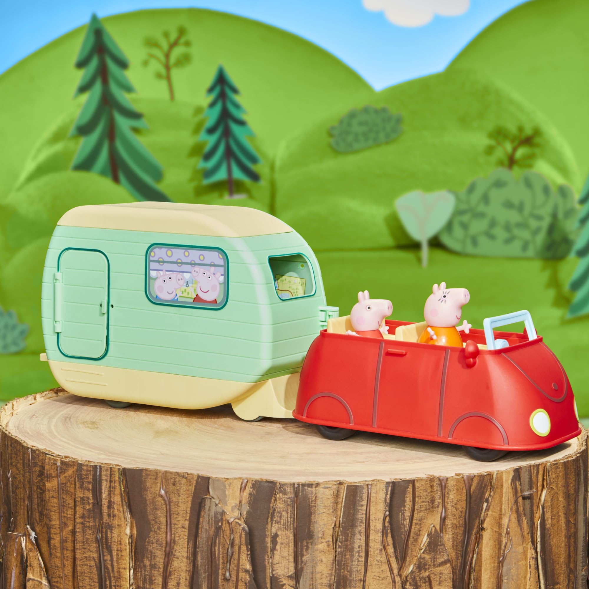 Peppa Pig Peppa's Caravan Playset - 2-in-1 Camping Adventure with Figures & Accessories 9
