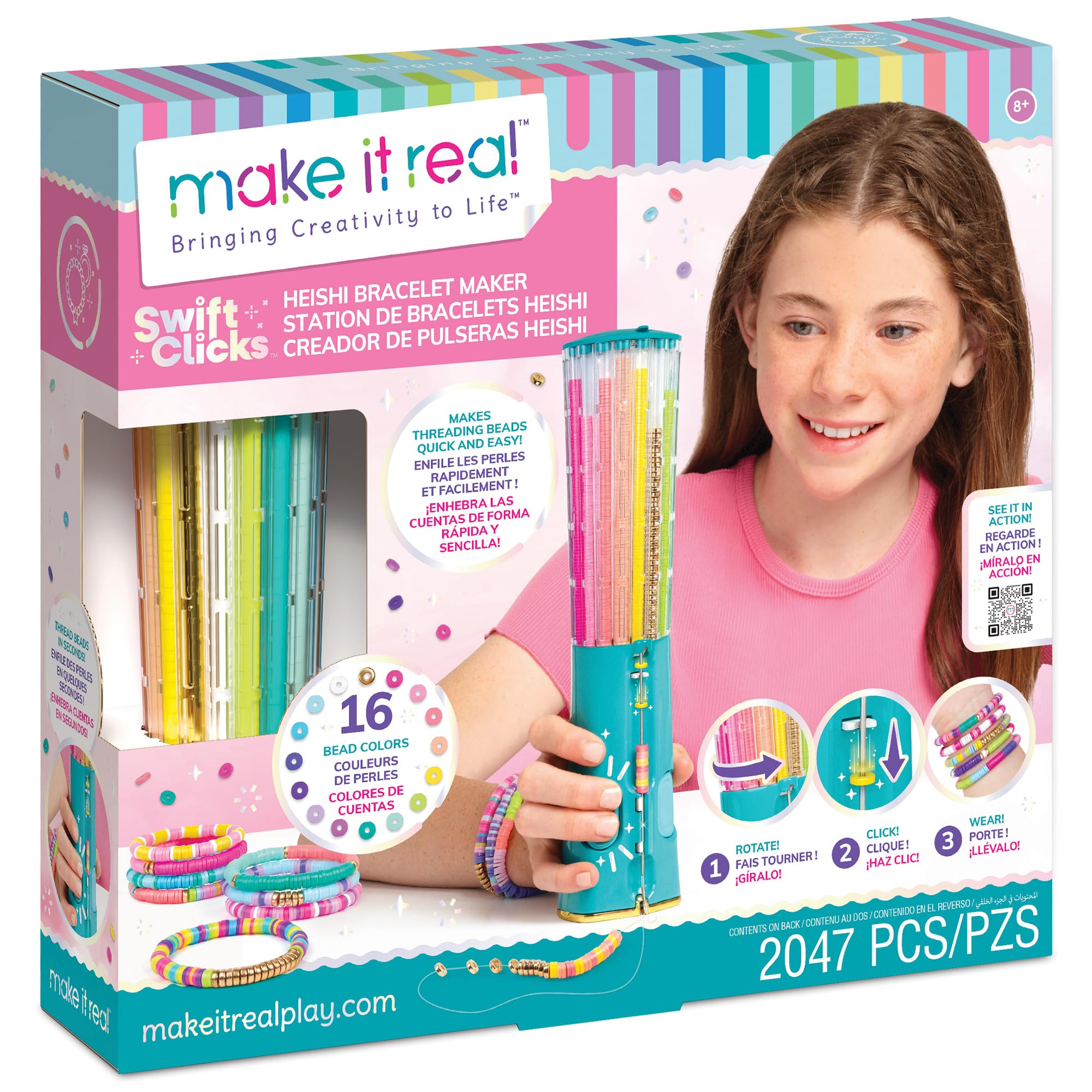 Make It Real Swift Clicks Heishi Bracelet Maker 1