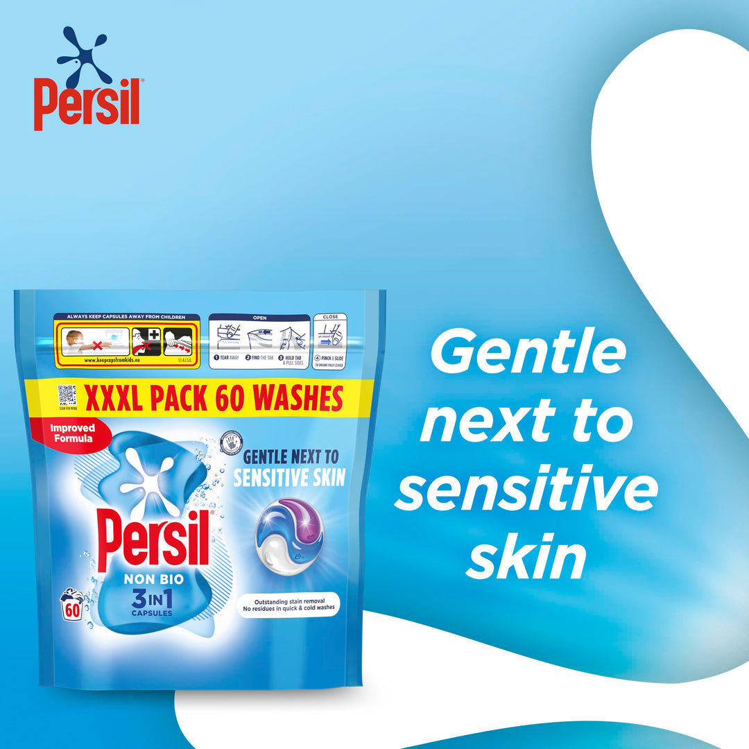 Persil - Non Bio 3 in 1 Washing Capsules Laundry Detergent