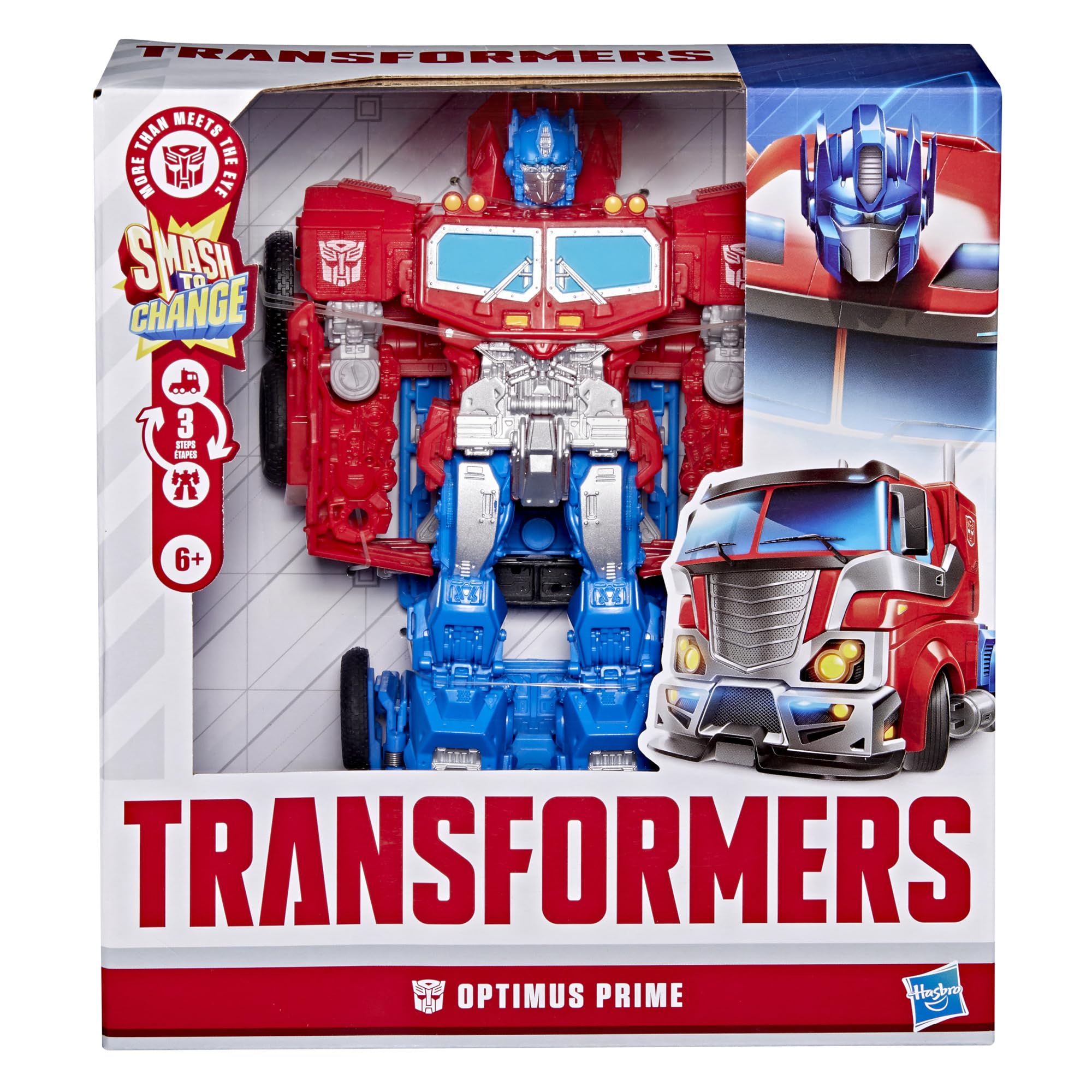 Transformers Optimus Prime Smash Changers Action Figure - 9 Inch Robot | Truck Conversion 4