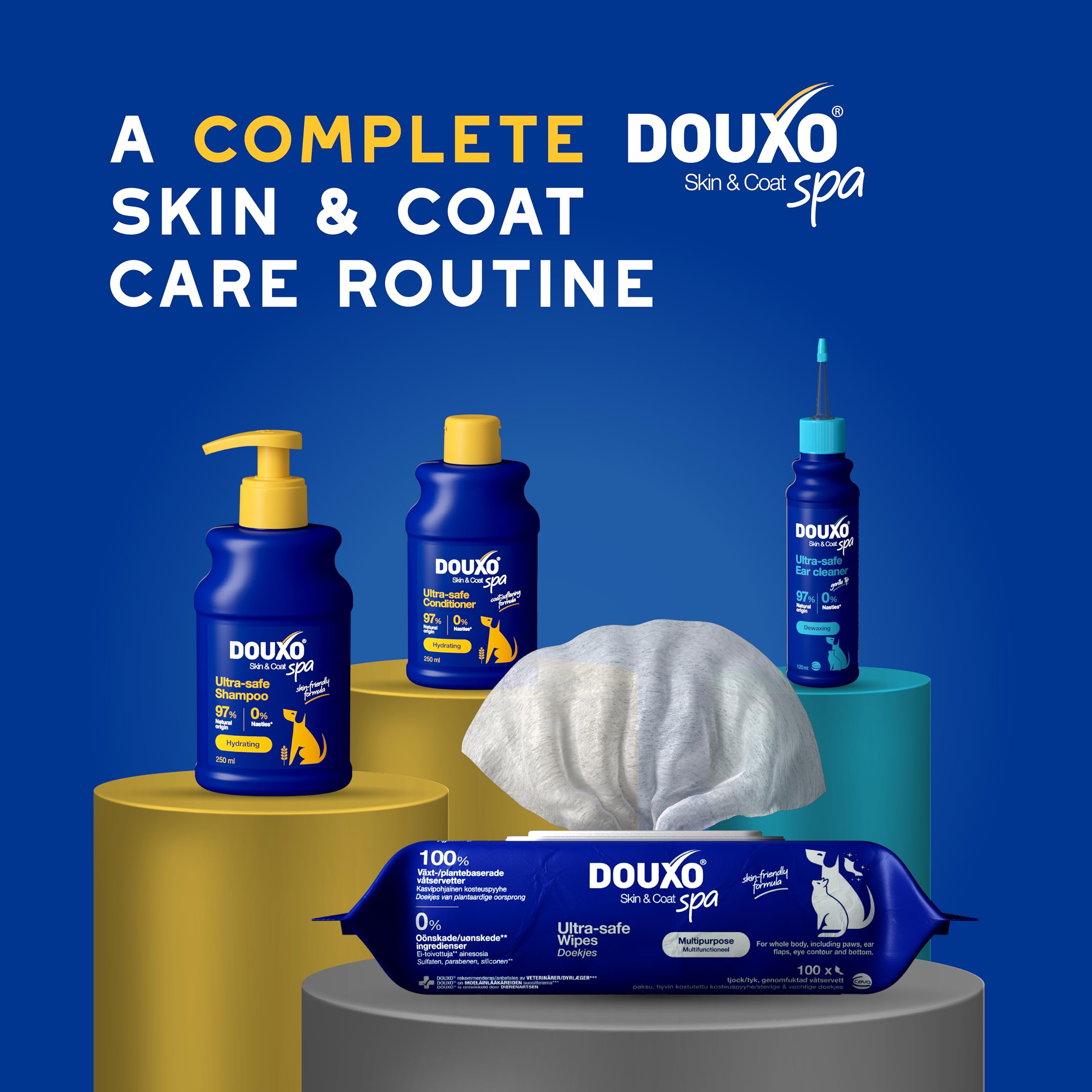 Douxo Skin & Coat SPA Oatmeal Dog Shampoo - Deep Hydration & Cleansing | 250 ml 8
