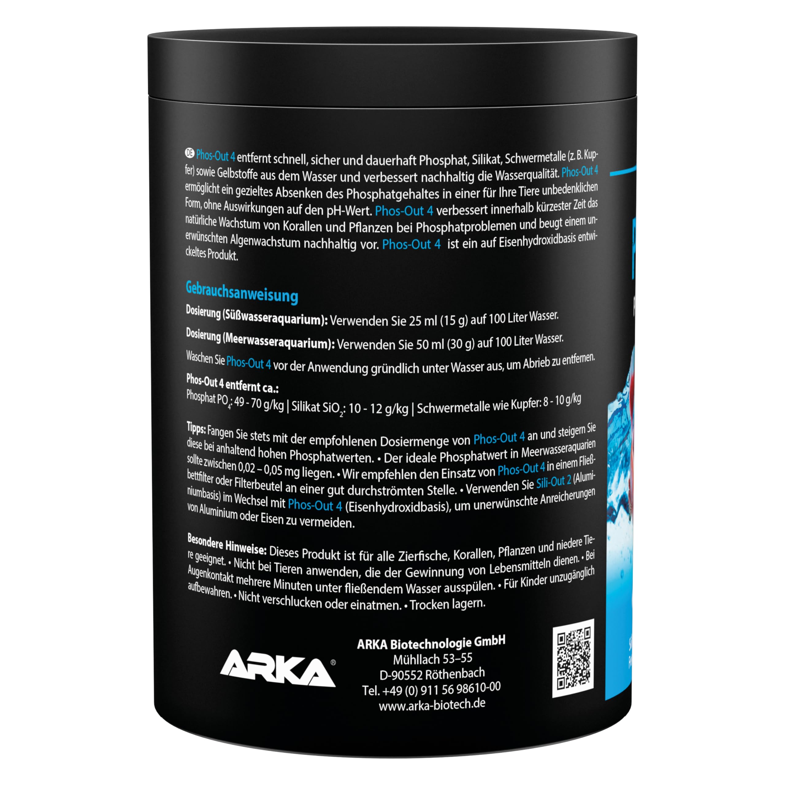 ARKA Phos-Out 4 Granules - Phosphate, Silicate & Tannin Remover | 1000 ml 2