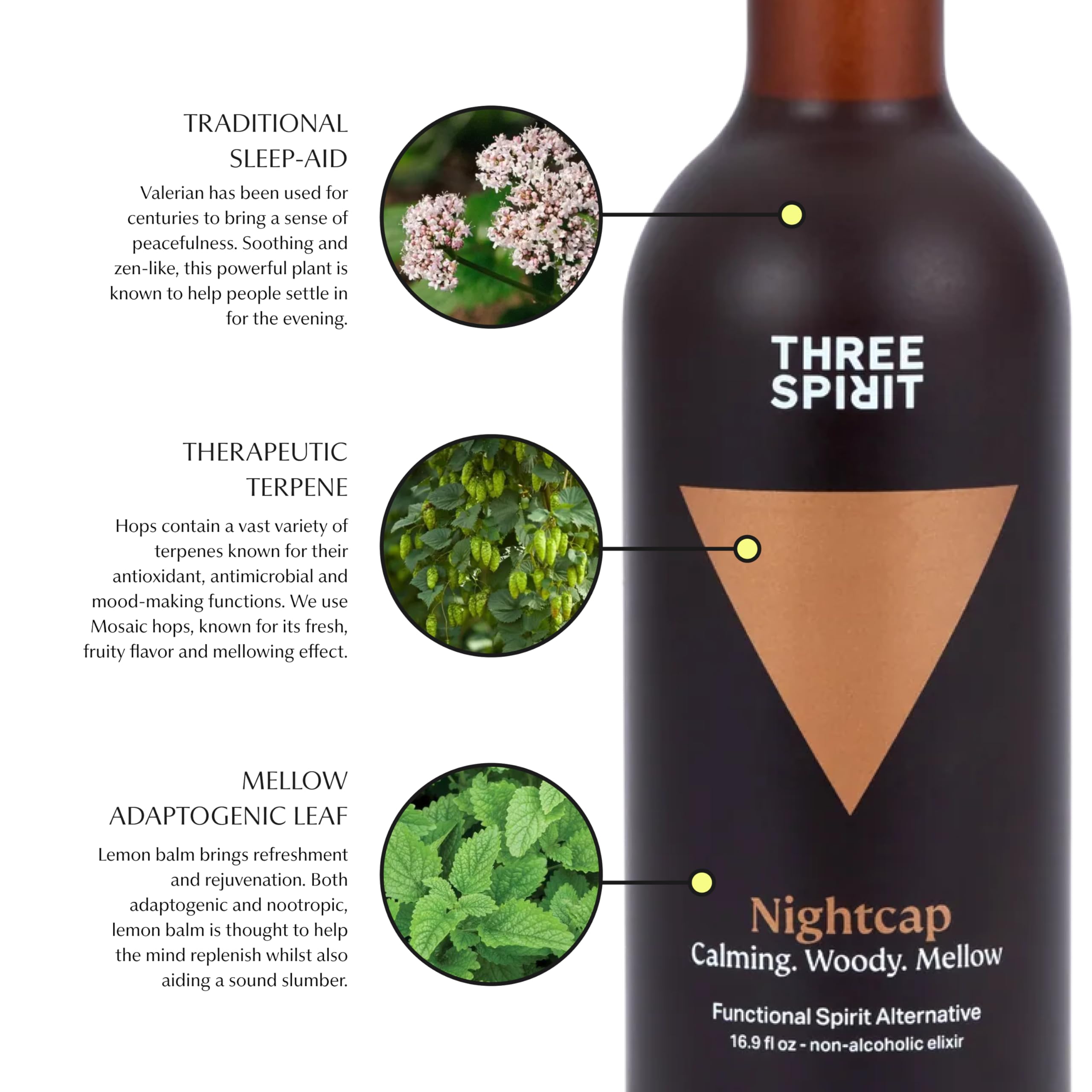 Three Spirit Non-Alcoholic Alternative Spirit - The Nightcap, 50cl | Vegan, Gluten-Free 6