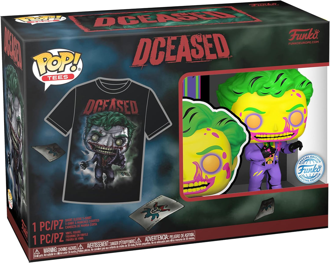 Funko POP! & Tee: DC - Joker CC - Extra Large - (XL) - T-Shirt - Clothes With Co