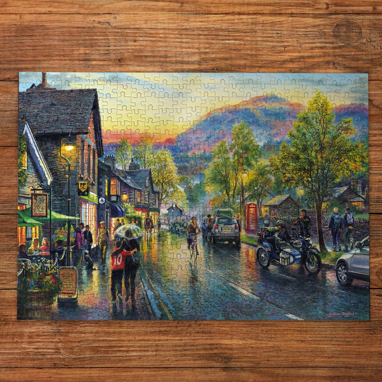 Gibsons Grasmere by Twilight 500 Piece Jigsaw Puzzle - Lake District Scenery | 48 x 34 cm Completed Size 2