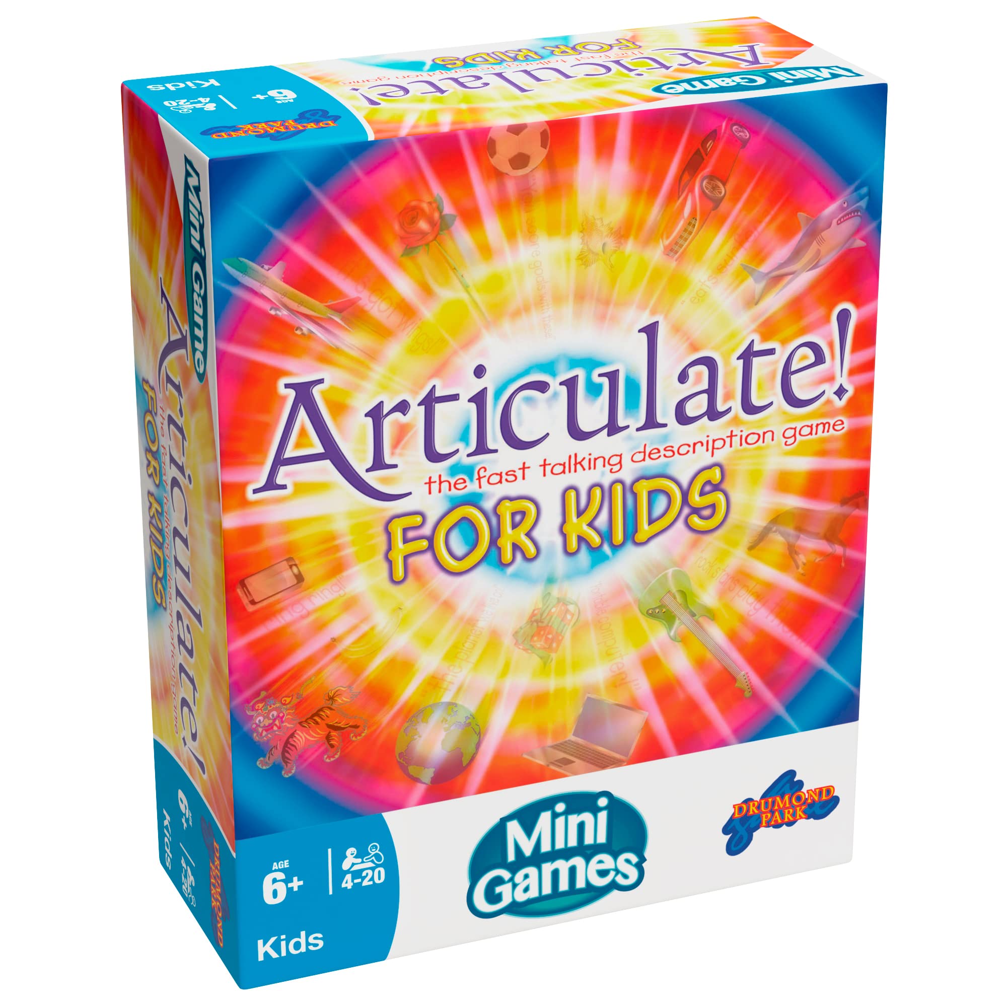 Drumond Park Articulate for Kids Mini Game - Travel Edition | Ages 7+ | 4-20+ Players