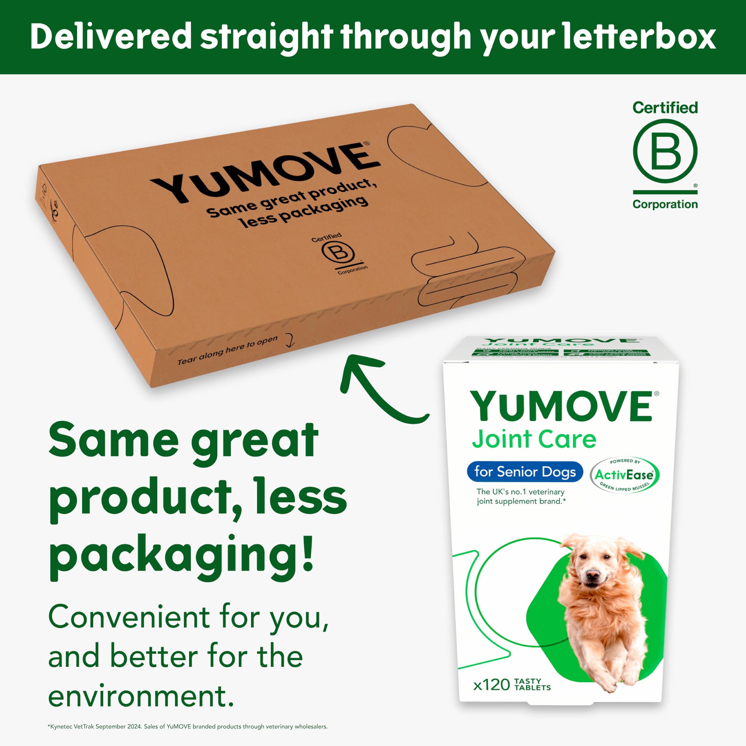 YuMOVE Senior Dog Joint Supplement - High Strength for Joint Care | 120 Tablets 2