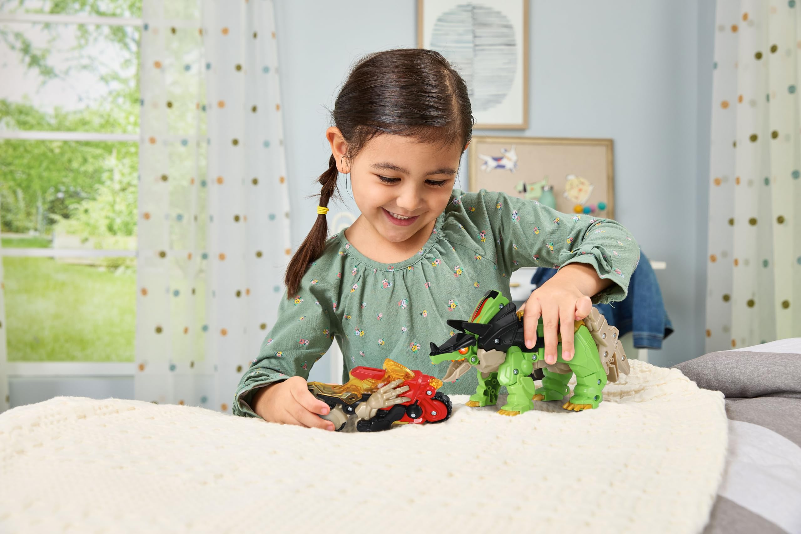 VTech Switch & Go Dinos Armour Up Triceratops Spinosaurus - 2-in-1 Interactive Dino Toy for Ages 3-8 9