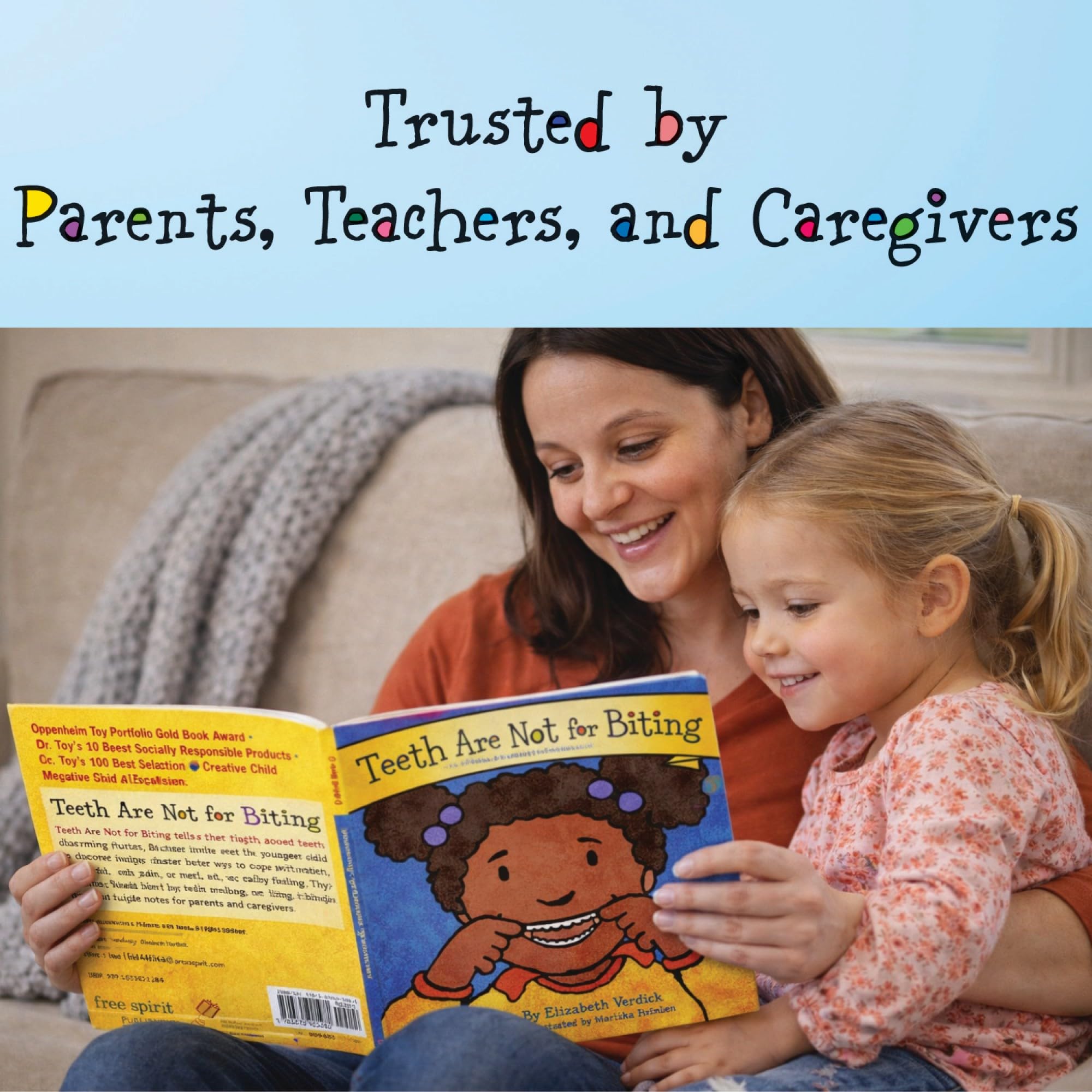 Free Spirit Publishing Teeth are Not for Biting - Board Book for Ages 2-3 | First Edition 4