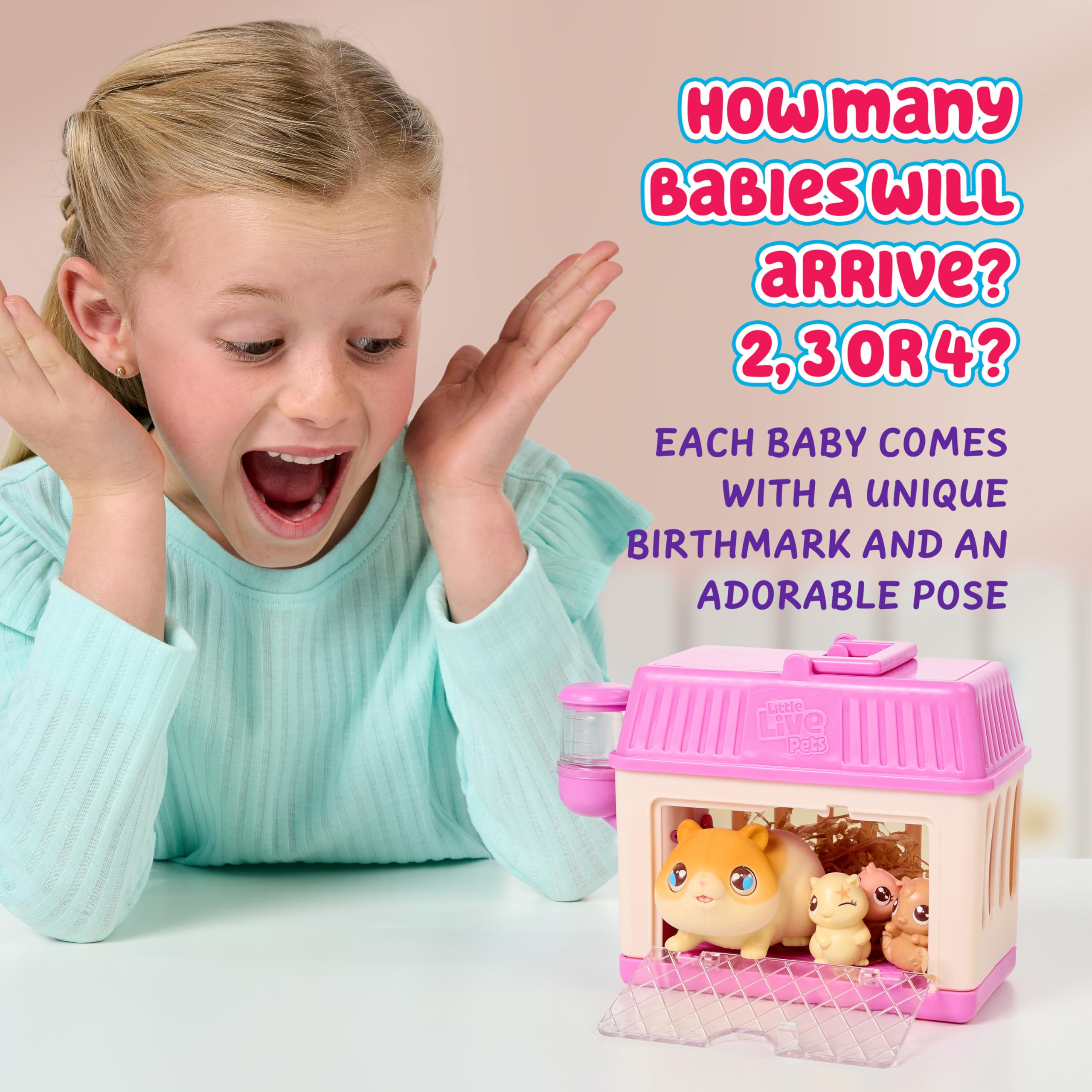 Little Live Pets Mama Surprise Minis Hamster Toy Playset | Surprise Babies | Ages 5+ 3