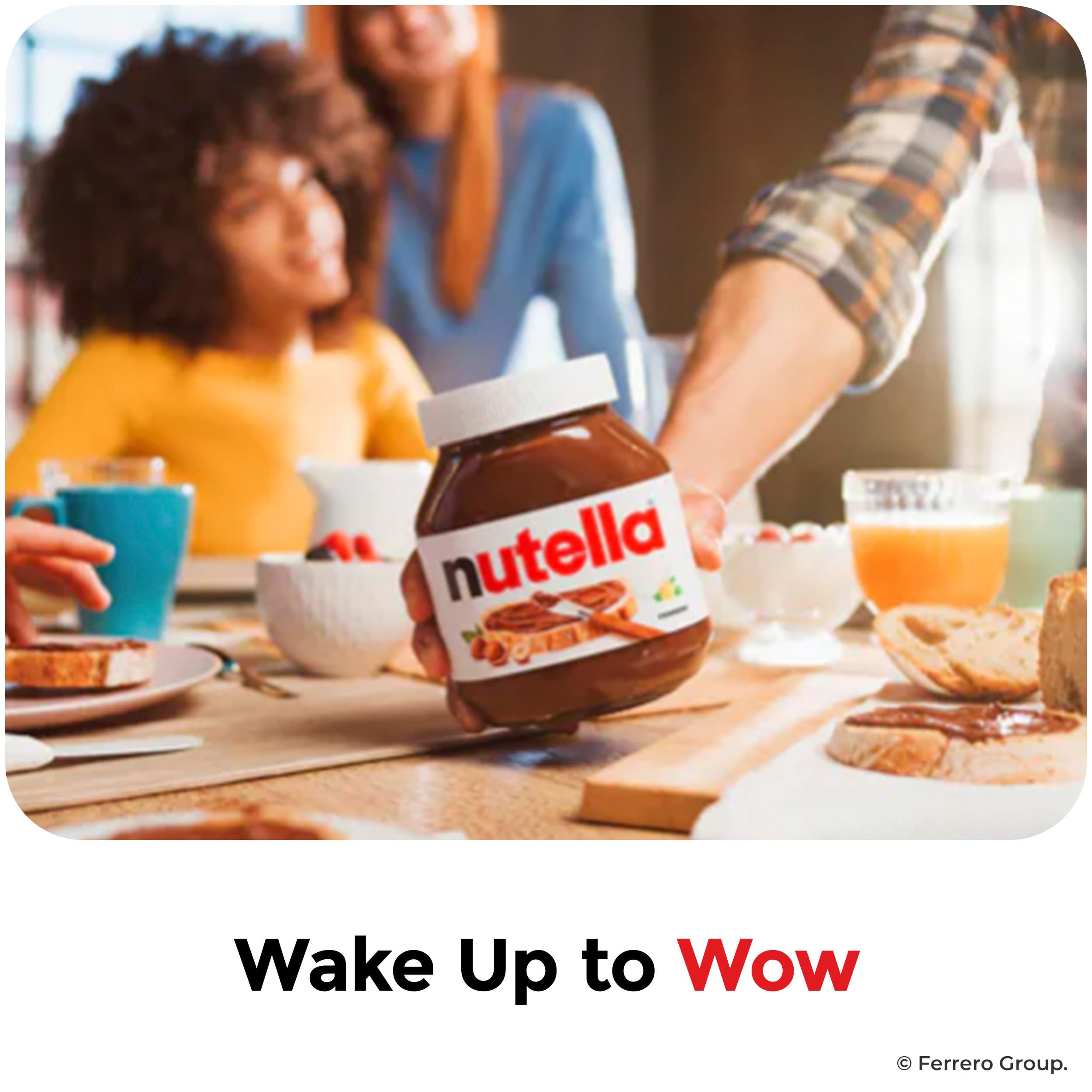 Nutella Hazelnut Chocolate Spread 750g Jar - Gluten Free, No Artificial Colours or Preservatives 8