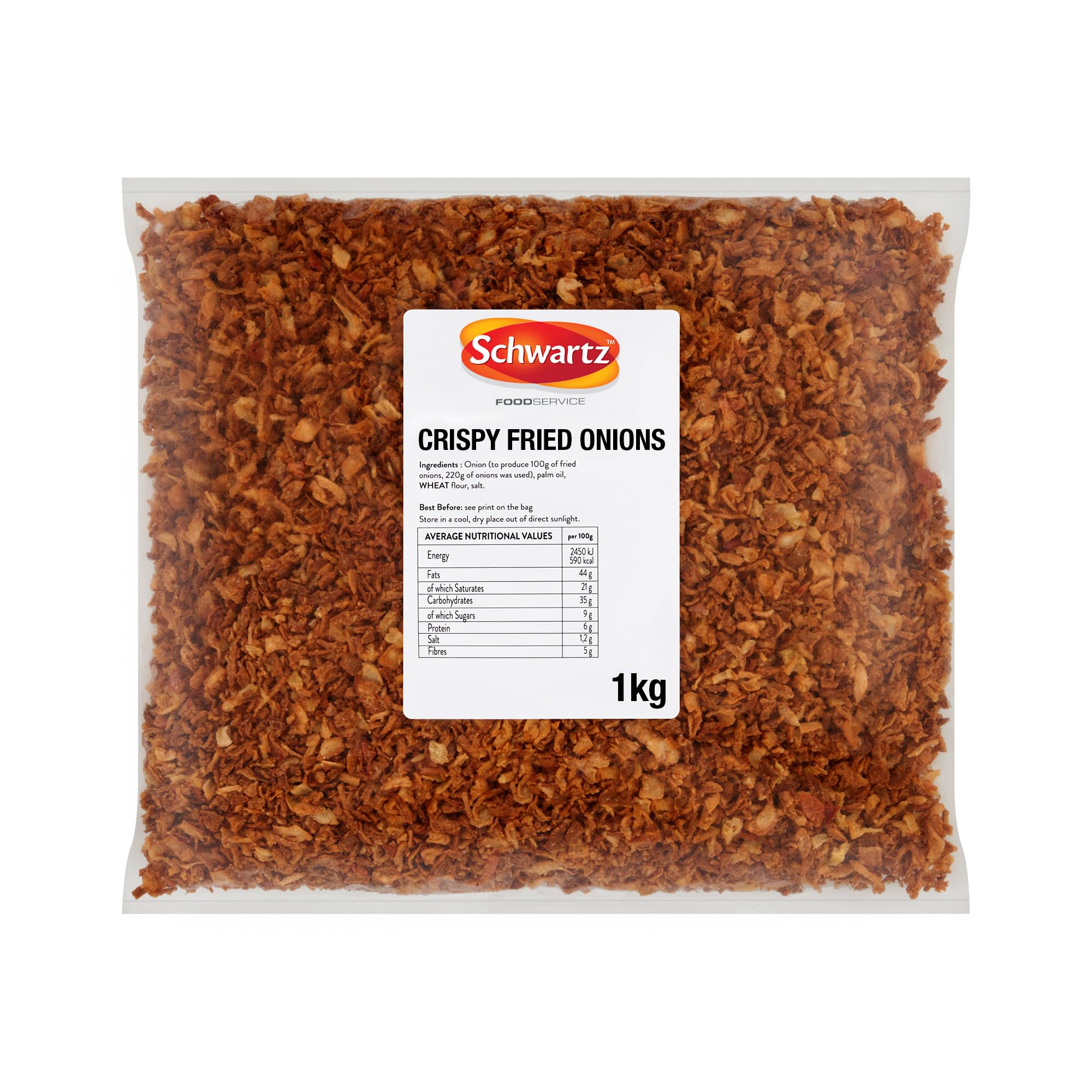 Schwartz Crispy Fried Onions - Ready-to-Use Garnish | 1Kg Pack