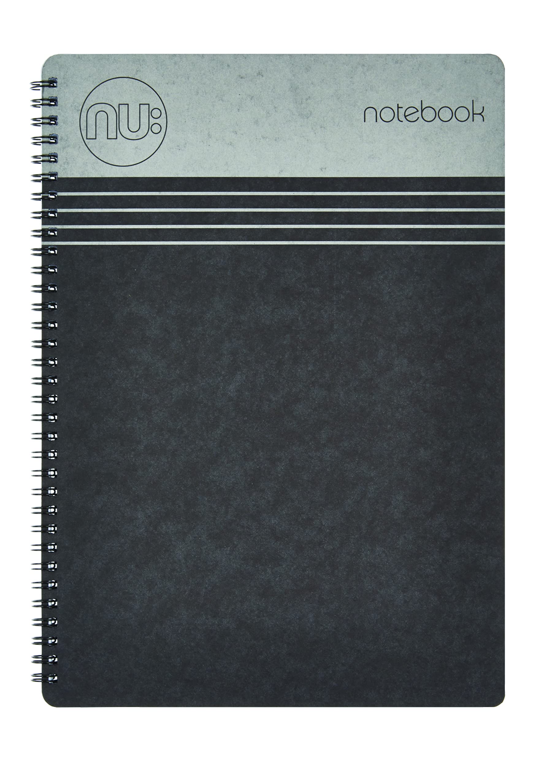 nu: Craze Cloud Range A5 Wirebound Notebook - Black Cover | 110 Pages 80gsm Ruled | Perforated