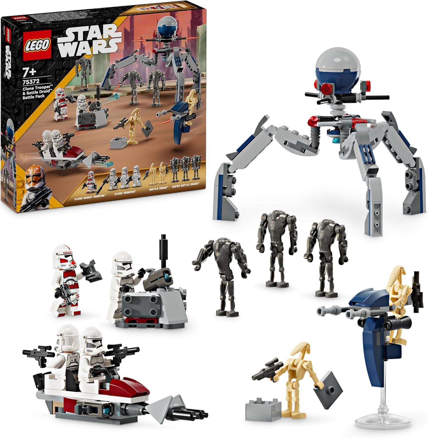 LEGO Star Wars Clone Trooper & Battle Droid Battle Pack - Building Toy Playset for Kids 7+ 1