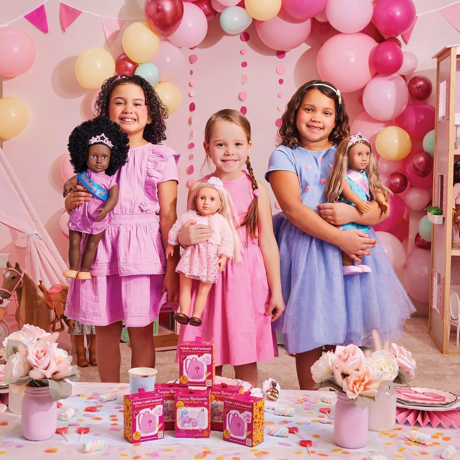 Our Generation Brenna 18-Inch Birthday Doll with Party Dress & Accessories | Movable Limbs 5