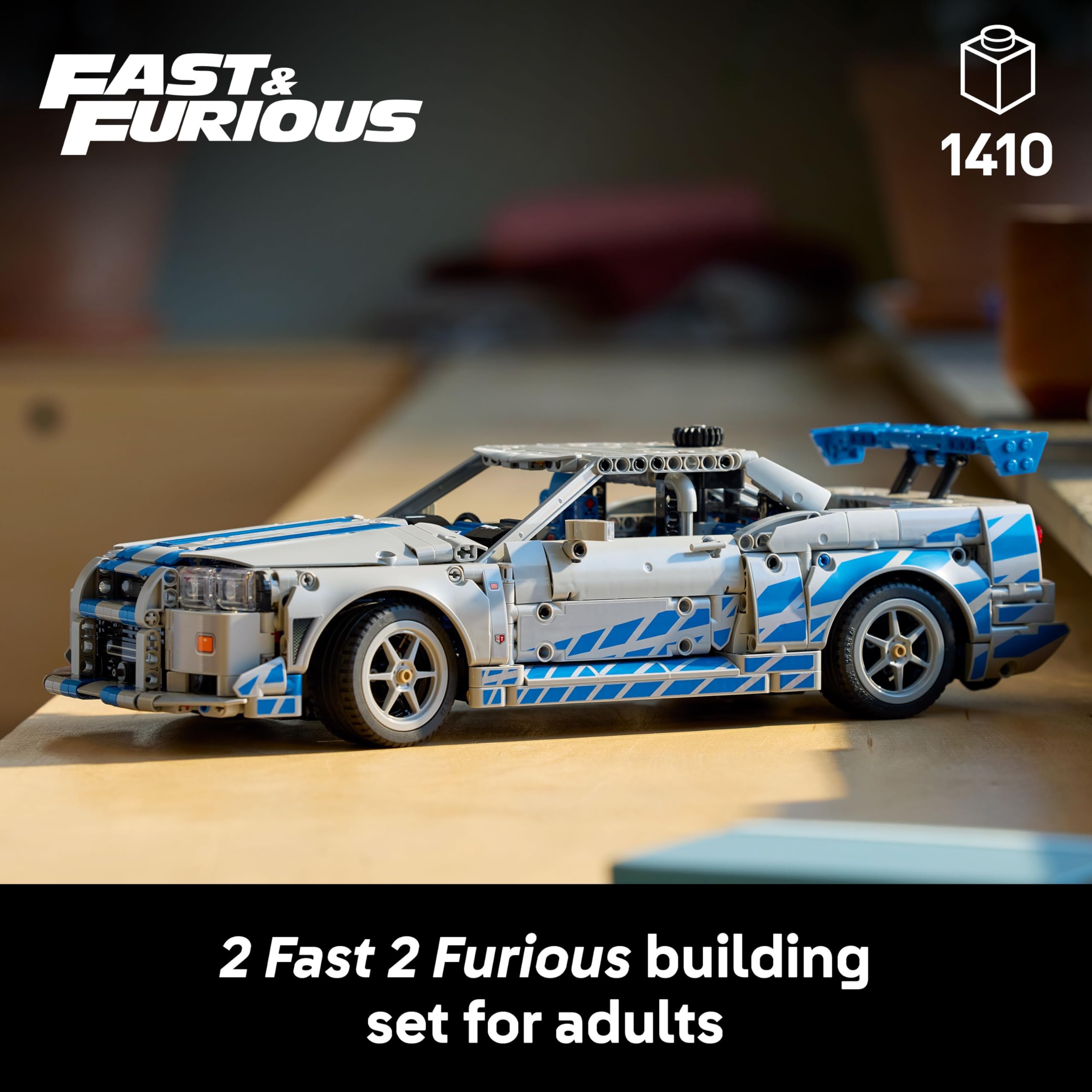 LEGO Technic 42210 2 Fast 2 Furious Nissan Skyline GT-R (R34) Model Kit | Age 18+