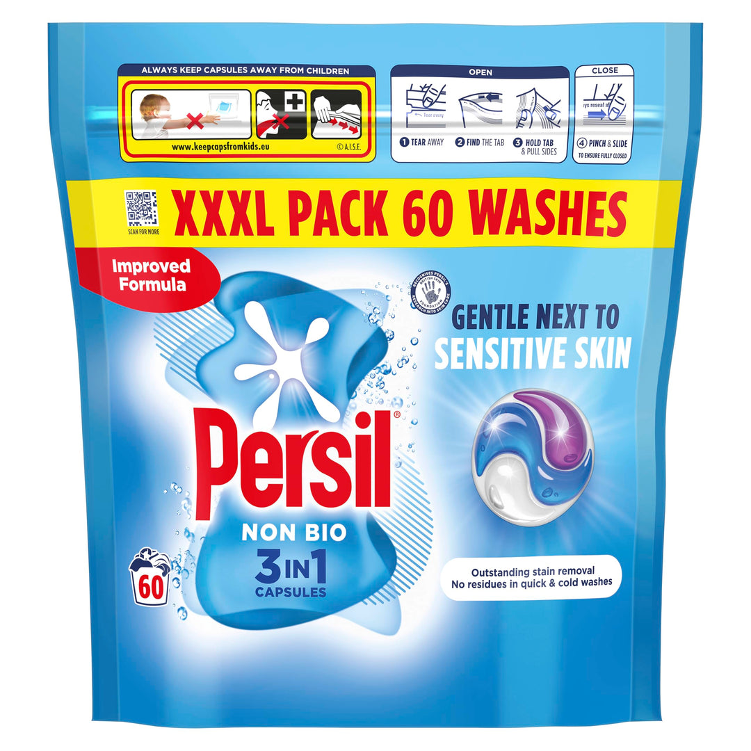 Persil - Non Bio 3 in 1 Washing Capsules Laundry Detergent