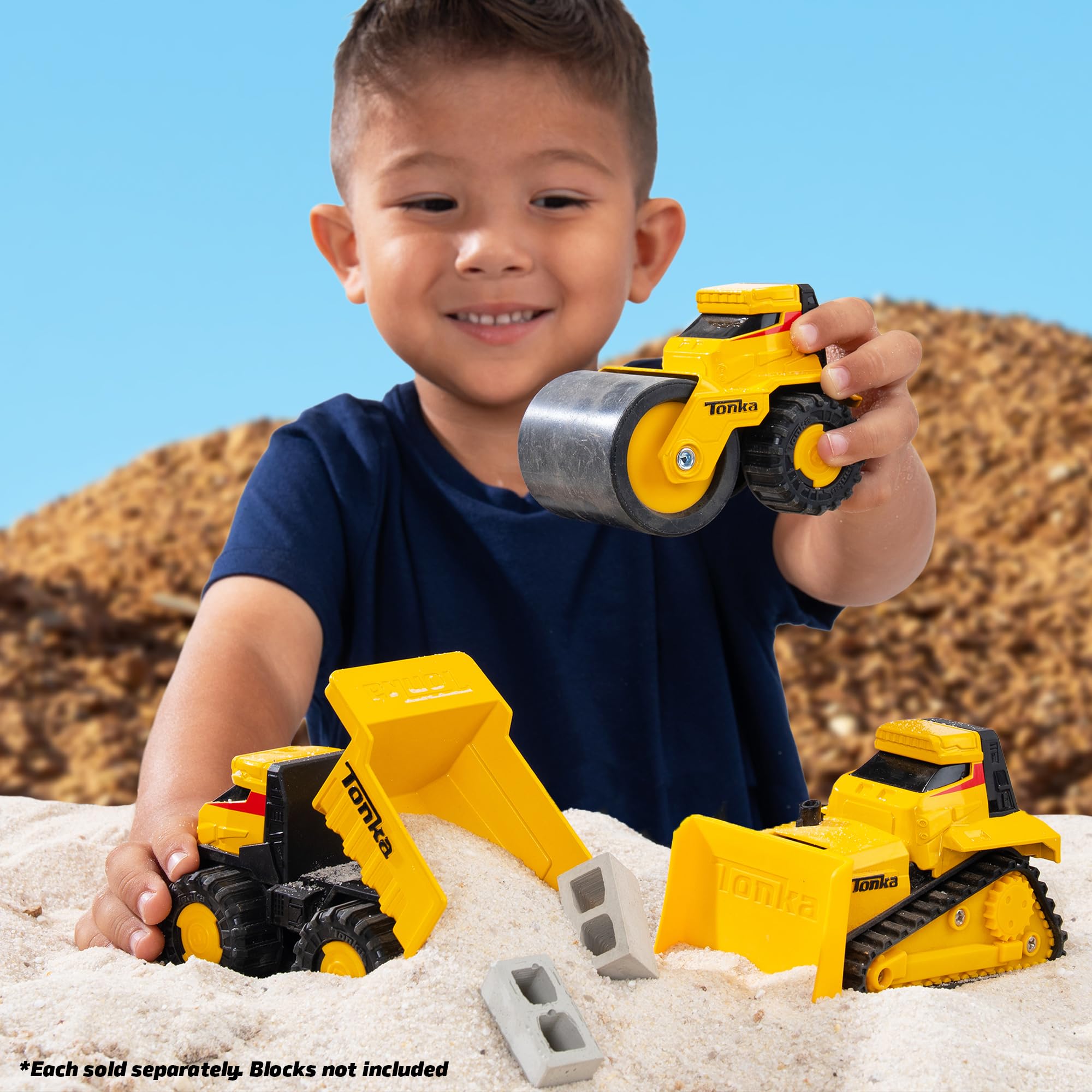 Basic Fun Tonka Steel Classics Titans Dump Truck - Stamped Steel Construction | Yellow | Large 7