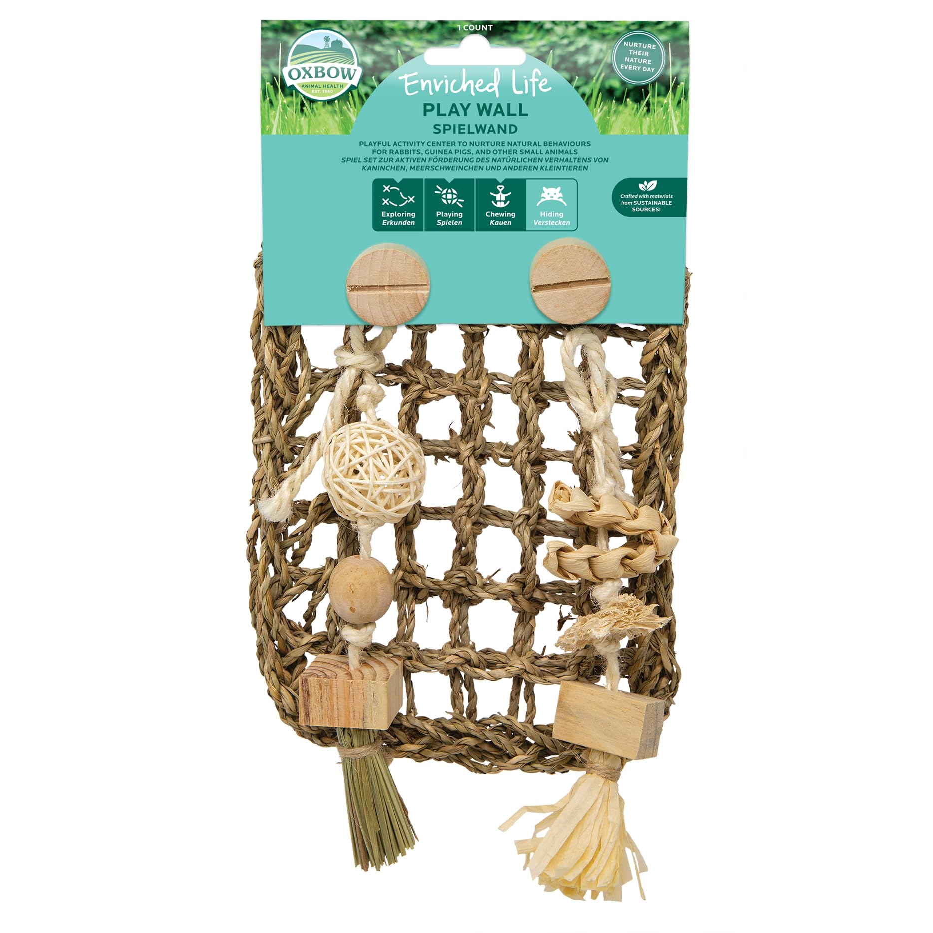 Oxbow Enriched Life Play Wall Small for Small Animals | Supports Chewing & Exploration 1