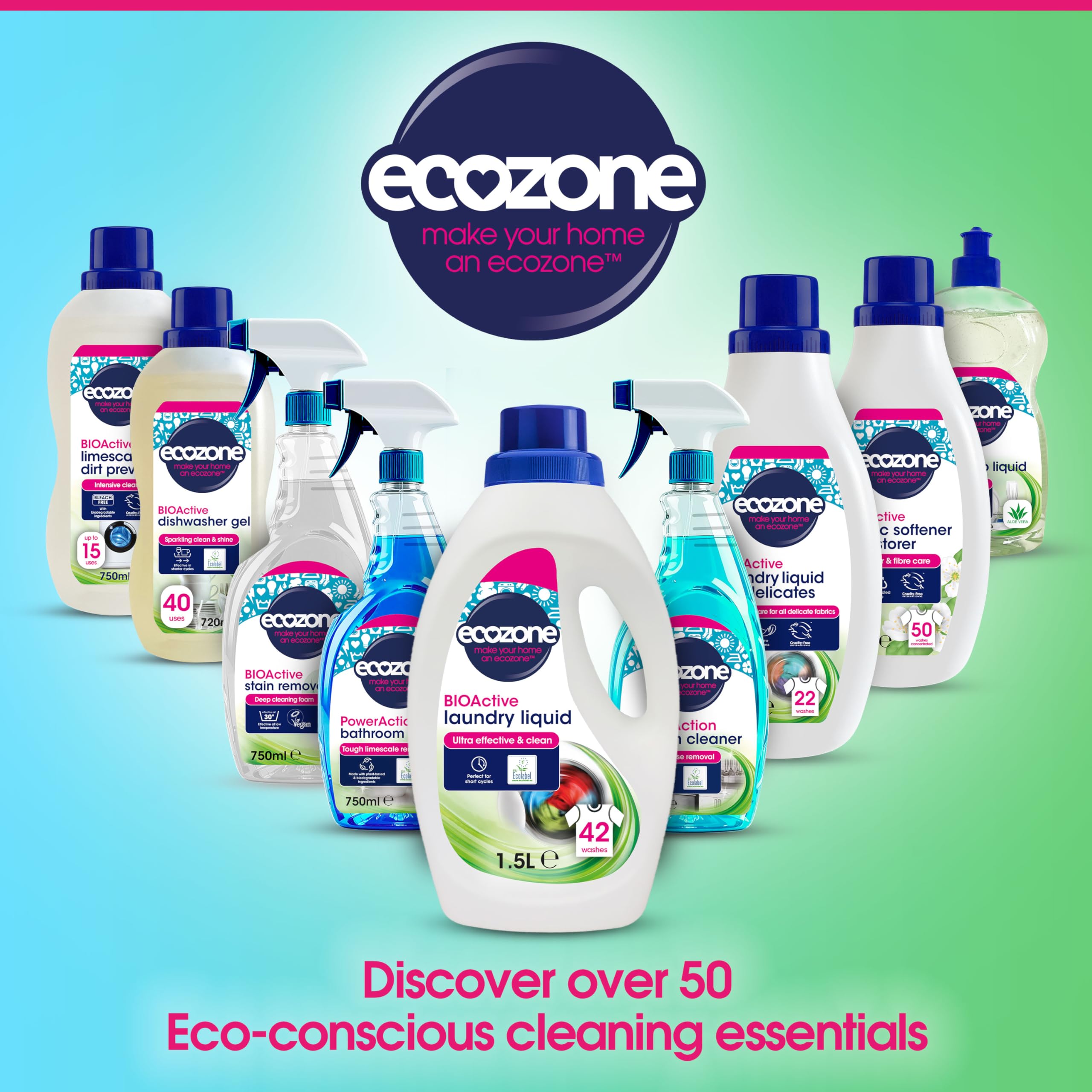 Ecozone BIOActive Limescale & Dirt Preventor Liquid - Washing Machine Cleaner | 750 ml 5