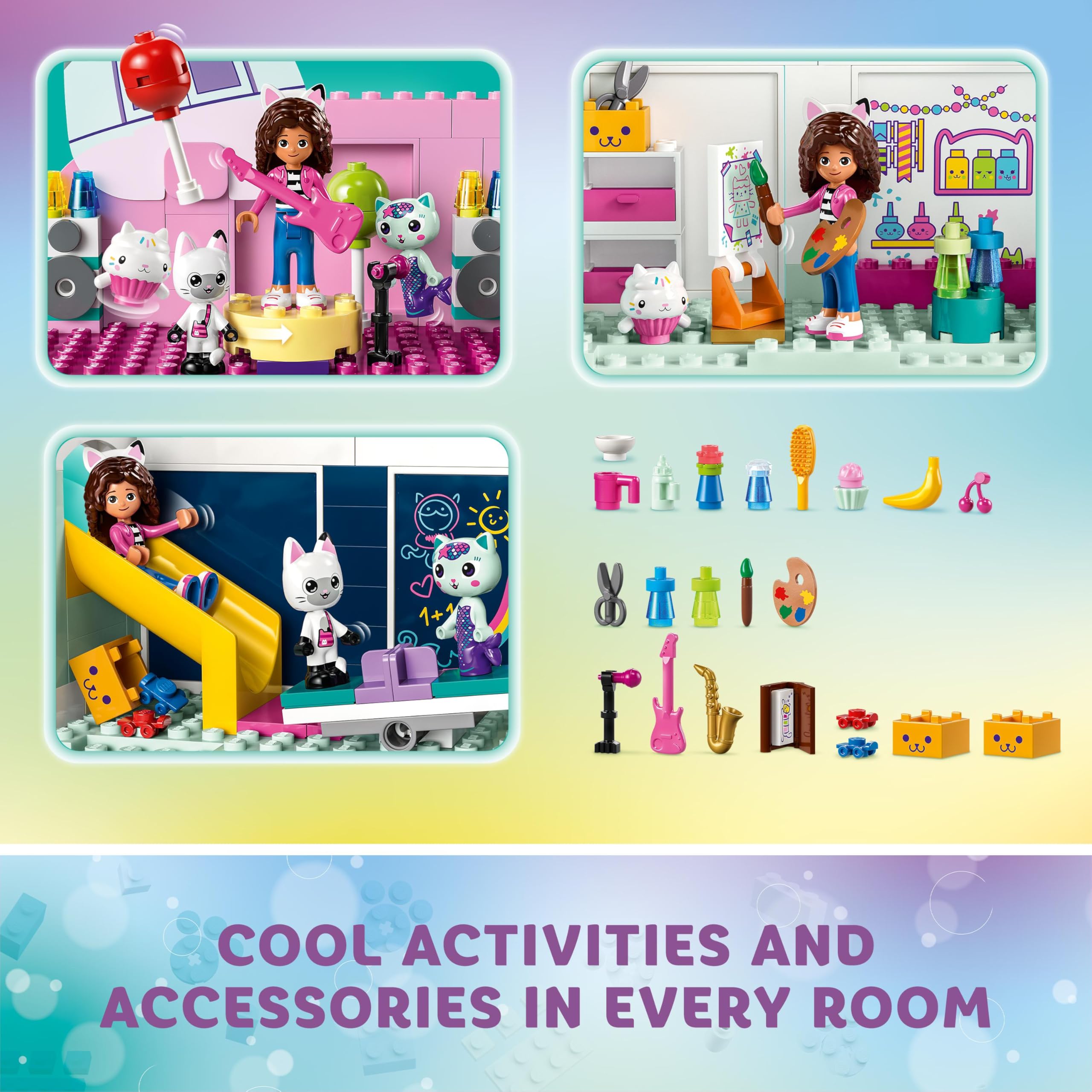 LEGO Gabby's Dollhouse 10788 - 4-Floor Dollhouse with 4 Figures | Ages 4+ 8