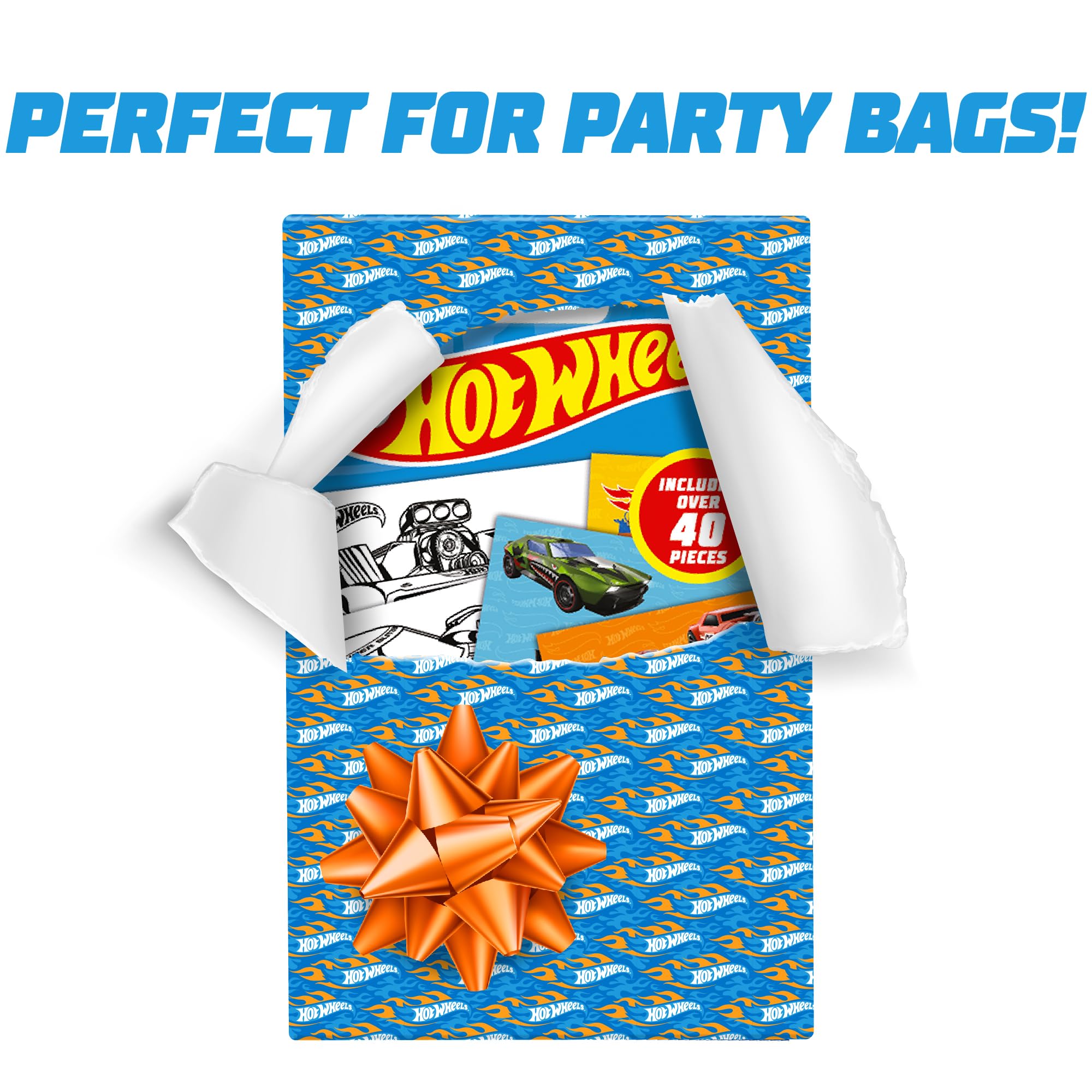 BLADEZ Hot Wheels Sticker Craft Activity Set - 40 Pieces | Peel and Stick | Ages 3+ 2