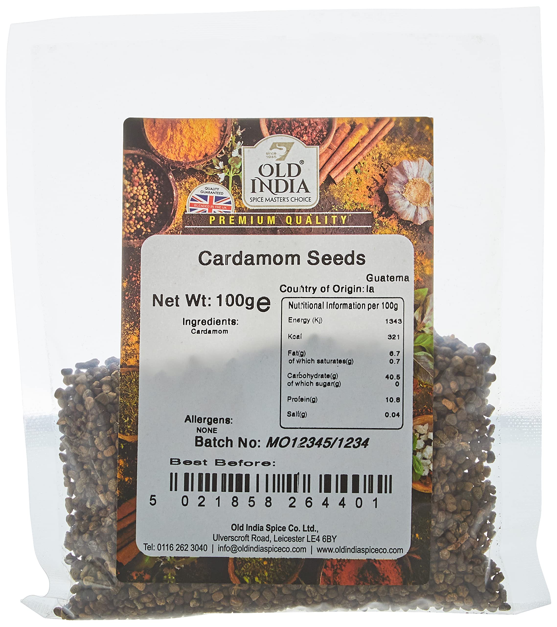 Old India Cardamom Seeds - 100g Whole Spice | Natural & GMO Free 1