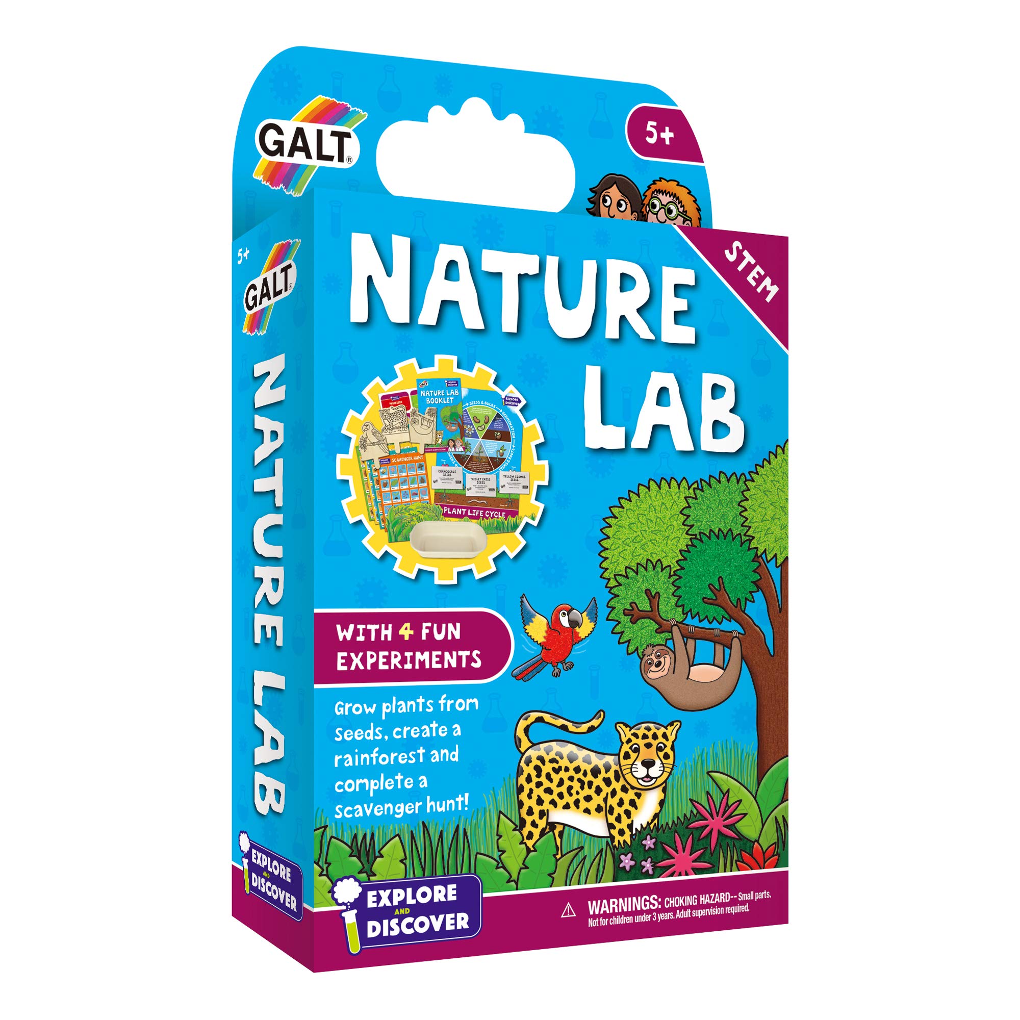 Galt Nature Lab Science Kit for Kids Ages 5+ | 4 Floral Experiments | STEM Learning 1