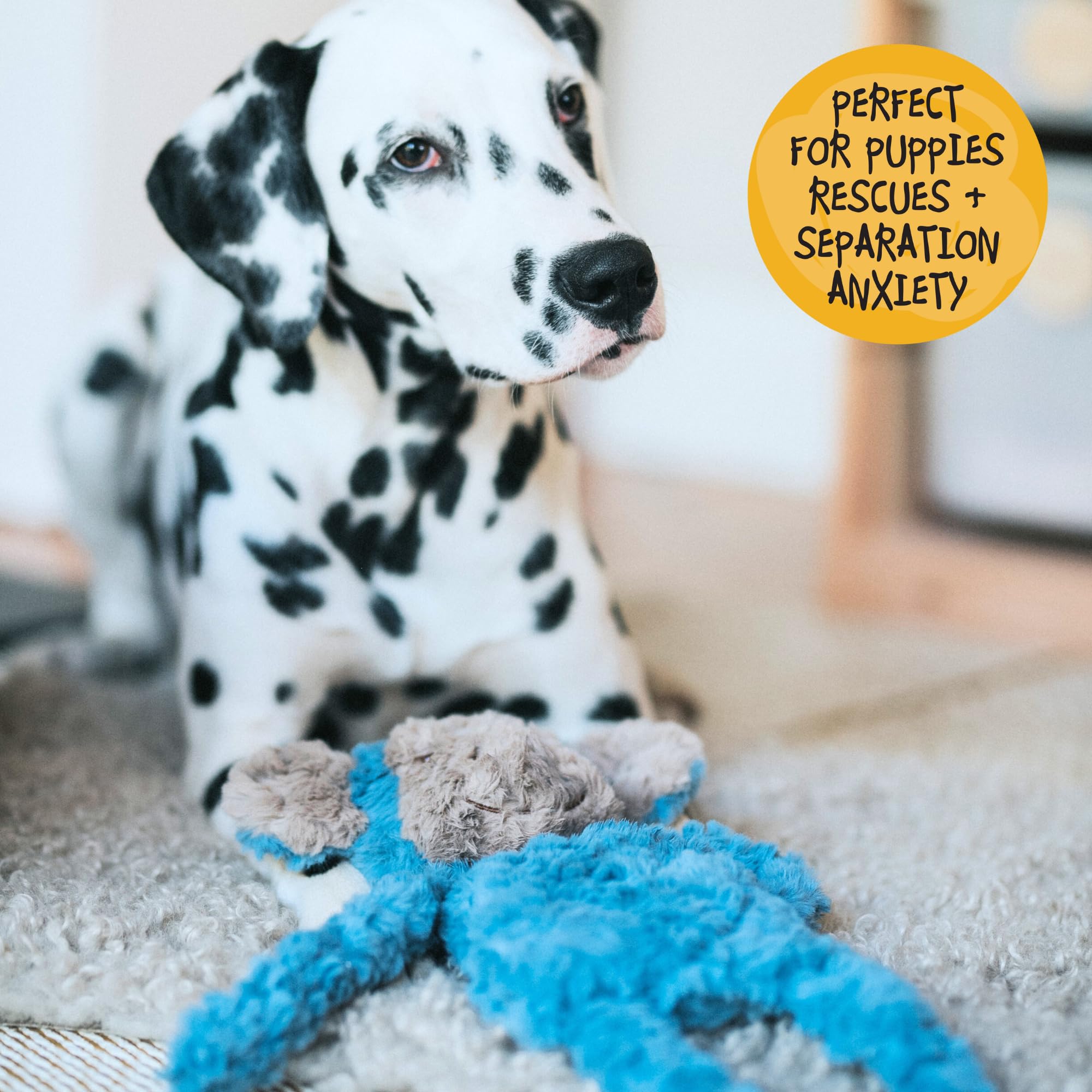 Rosewood MyDog Luxury Plush Monkey Toy - Stuff-Free Comforting & Calming Dog Toy, 40cm 5